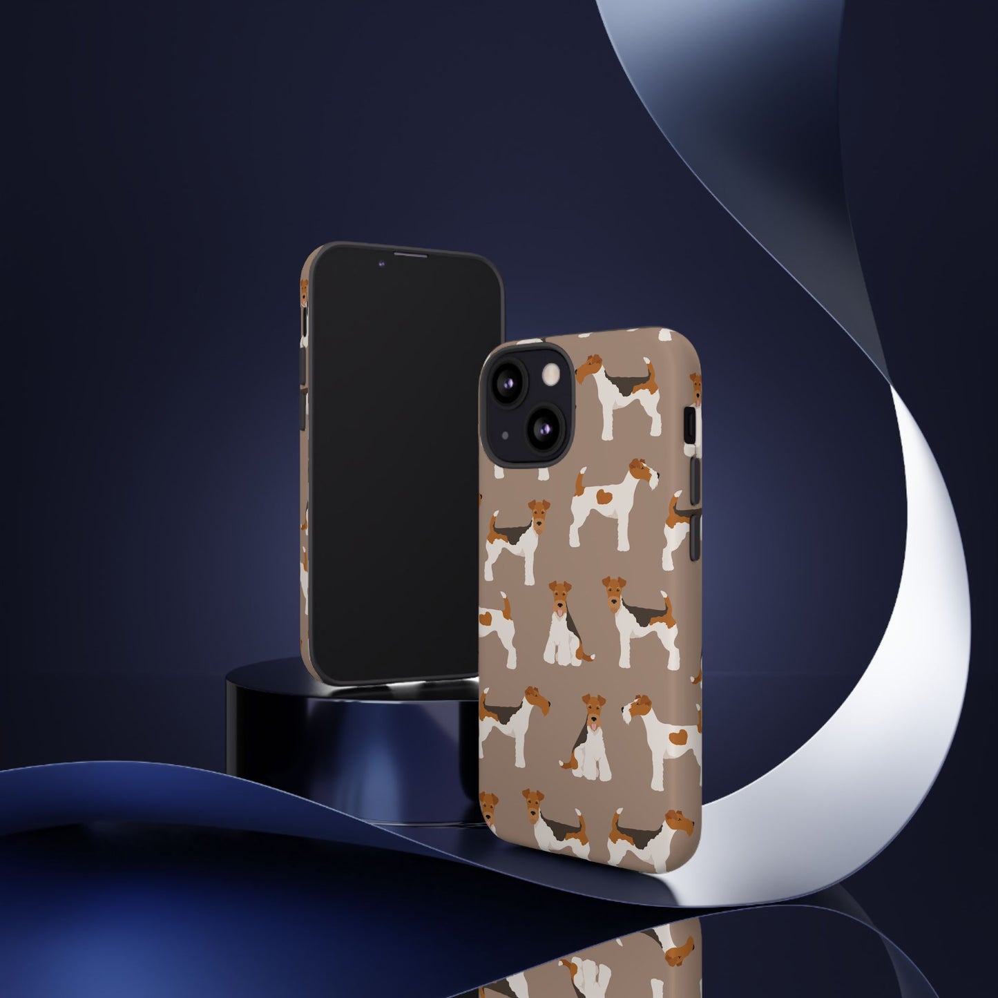 Wire Fox Terrier Lover Tough Case - Stylish Phone Case Featuring Playful Fox Terriers