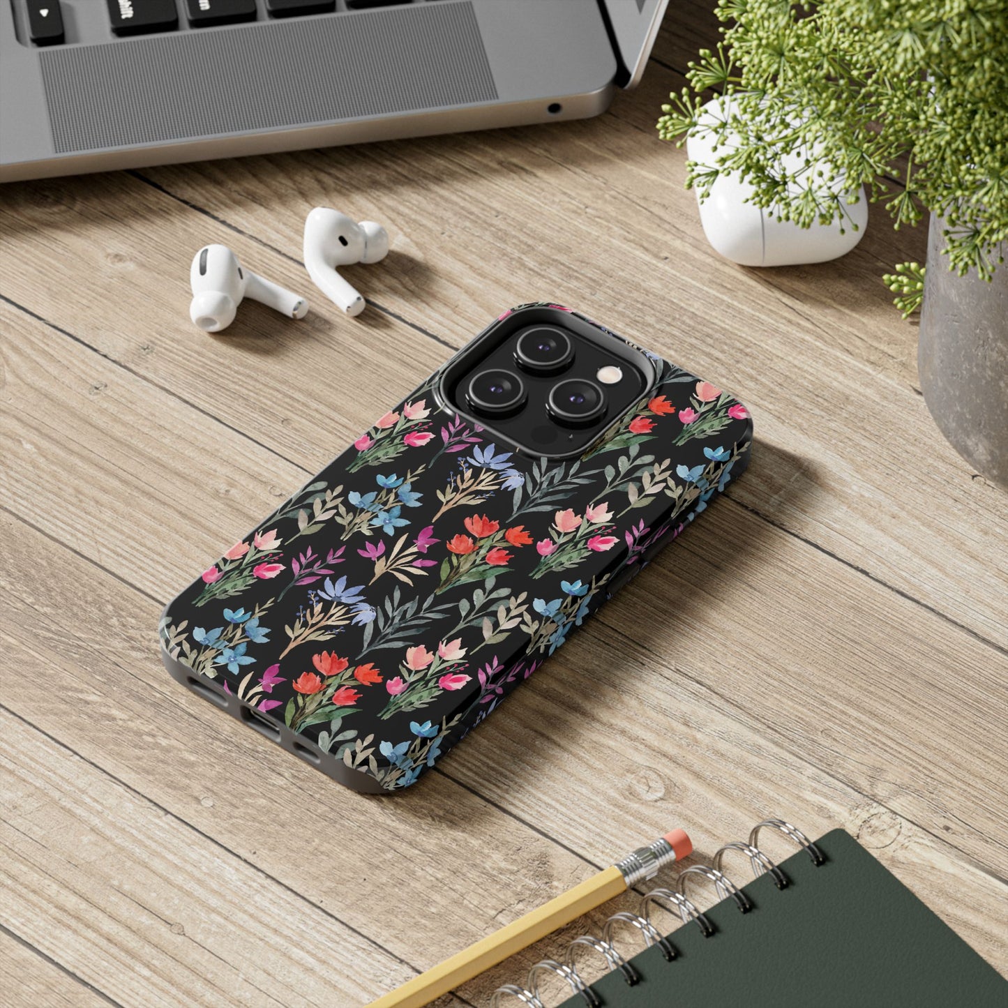 Floral Tough Phone Case - Durable Protection with Vibrant Botanical Design