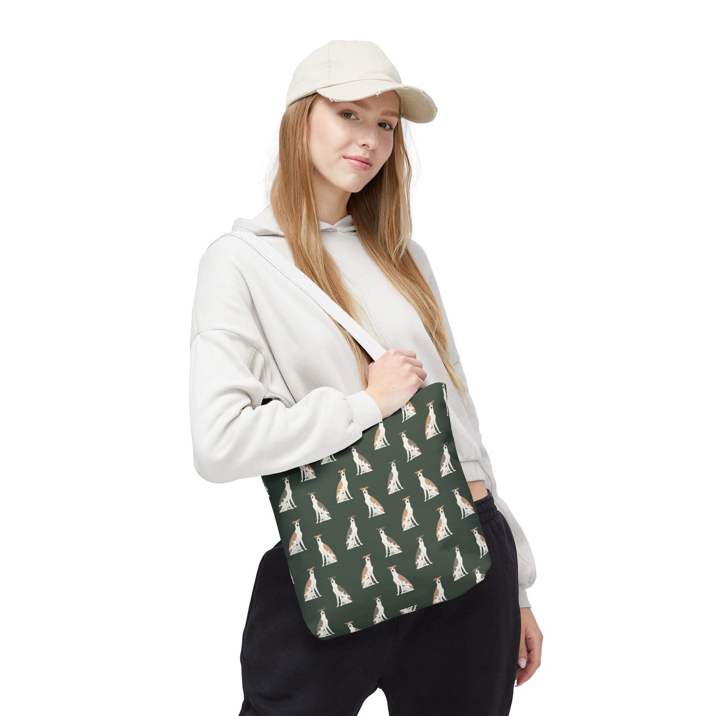 Grey Hound Dog Pattern Tote Bag - Perfect for Pet Lovers!