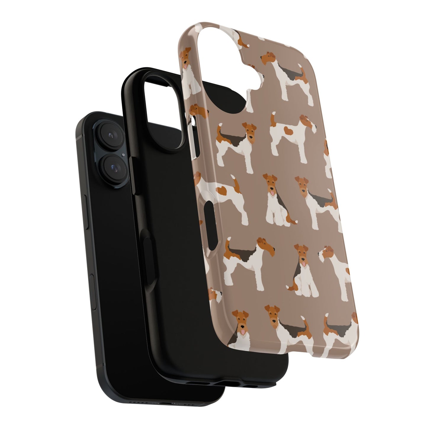 Wire Fox Terrier Lover Tough Case - Stylish Phone Case Featuring Playful Fox Terriers