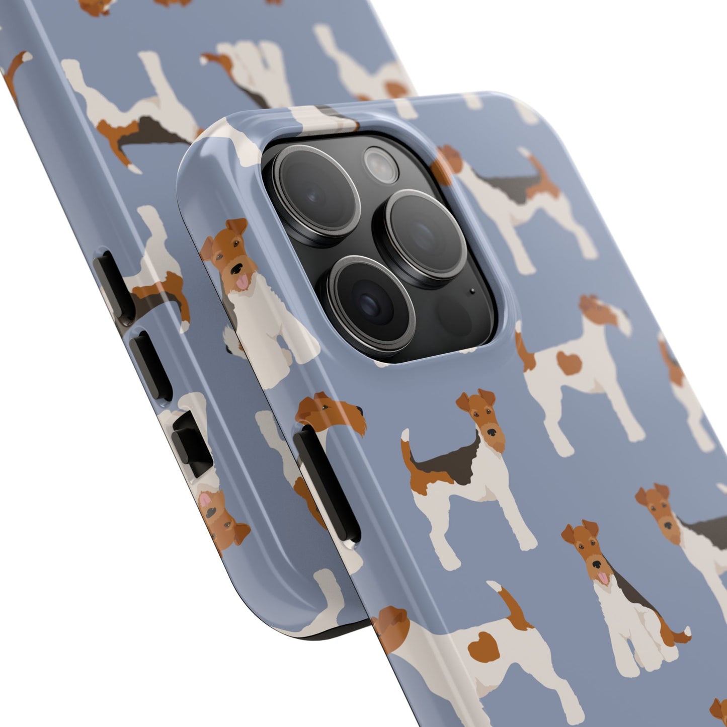 Playful Wire Fox Terrier Phone Case - Durable & Stylish Dog Lover Accessory