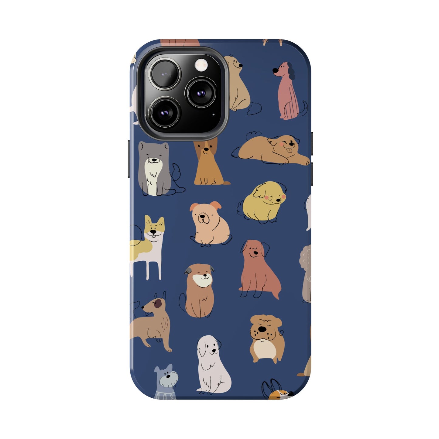 Cute Cartoon Dog Tough Phone Case - Perfect for Pet Lovers