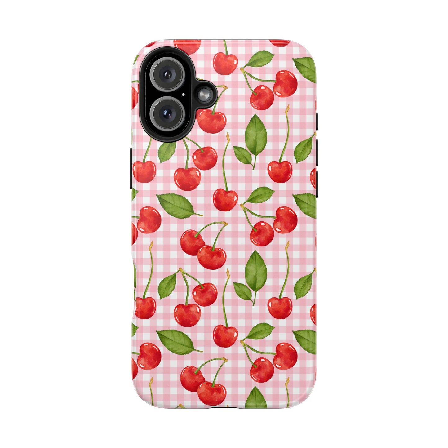 Cherry-Pattern Tough Phone Case - Cute & Durable Protective Case