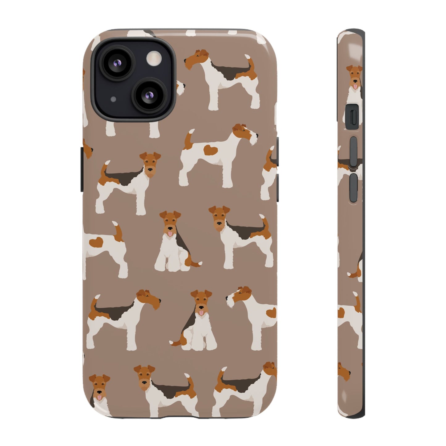 Wire Fox Terrier Lover Tough Case - Stylish Phone Case Featuring Playful Fox Terriers