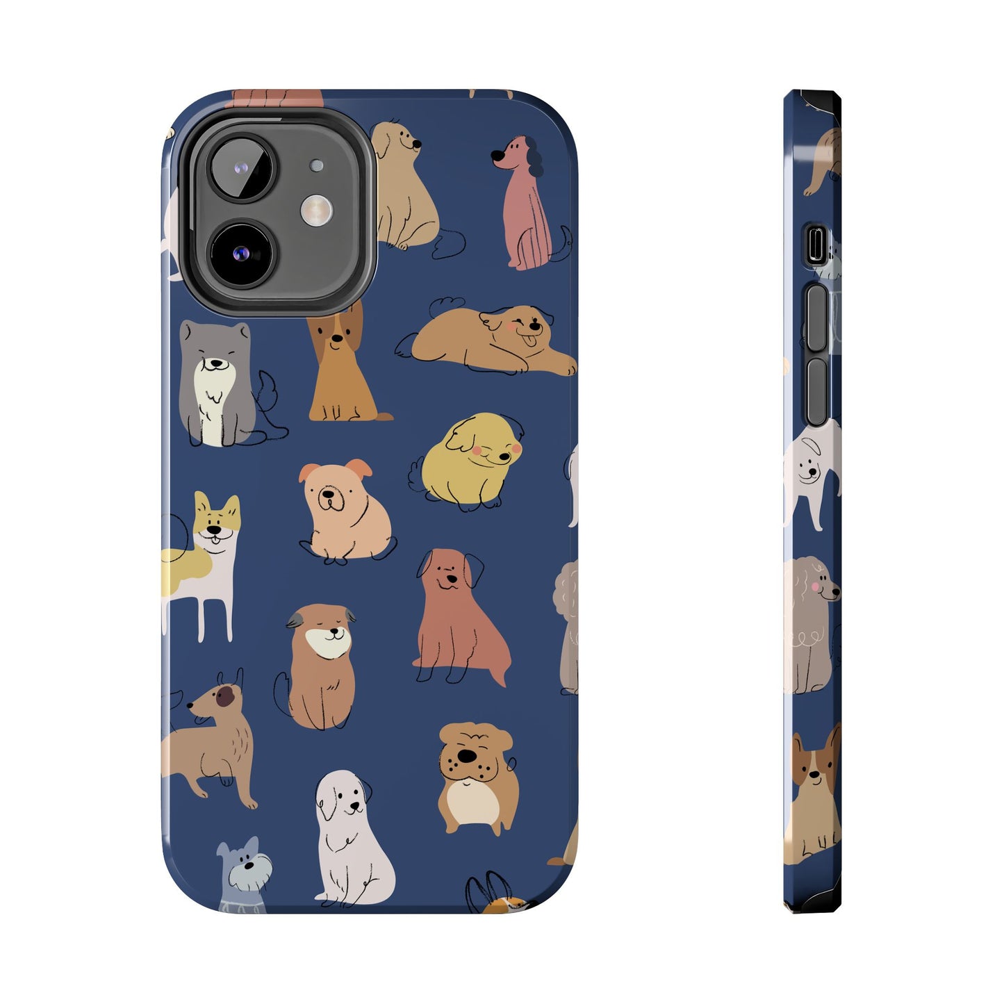 Cute Cartoon Dog Tough Phone Case - Perfect for Pet Lovers