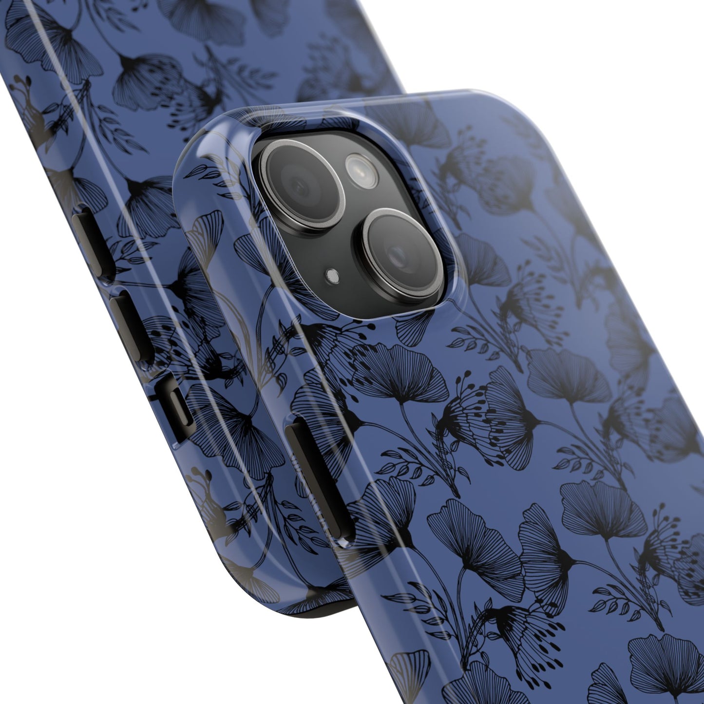 Ornate Floral Tough Phone Case - Durable Protection with Elegant Design