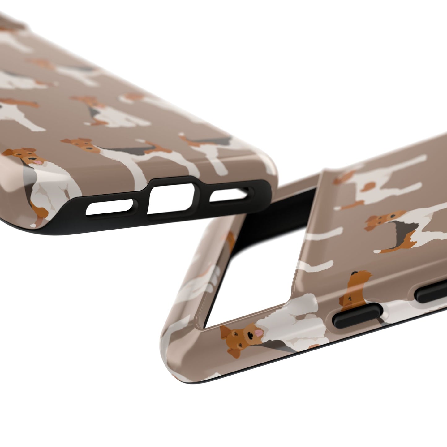 Wire Fox Terrier Lover Tough Case - Stylish Phone Case Featuring Playful Fox Terriers