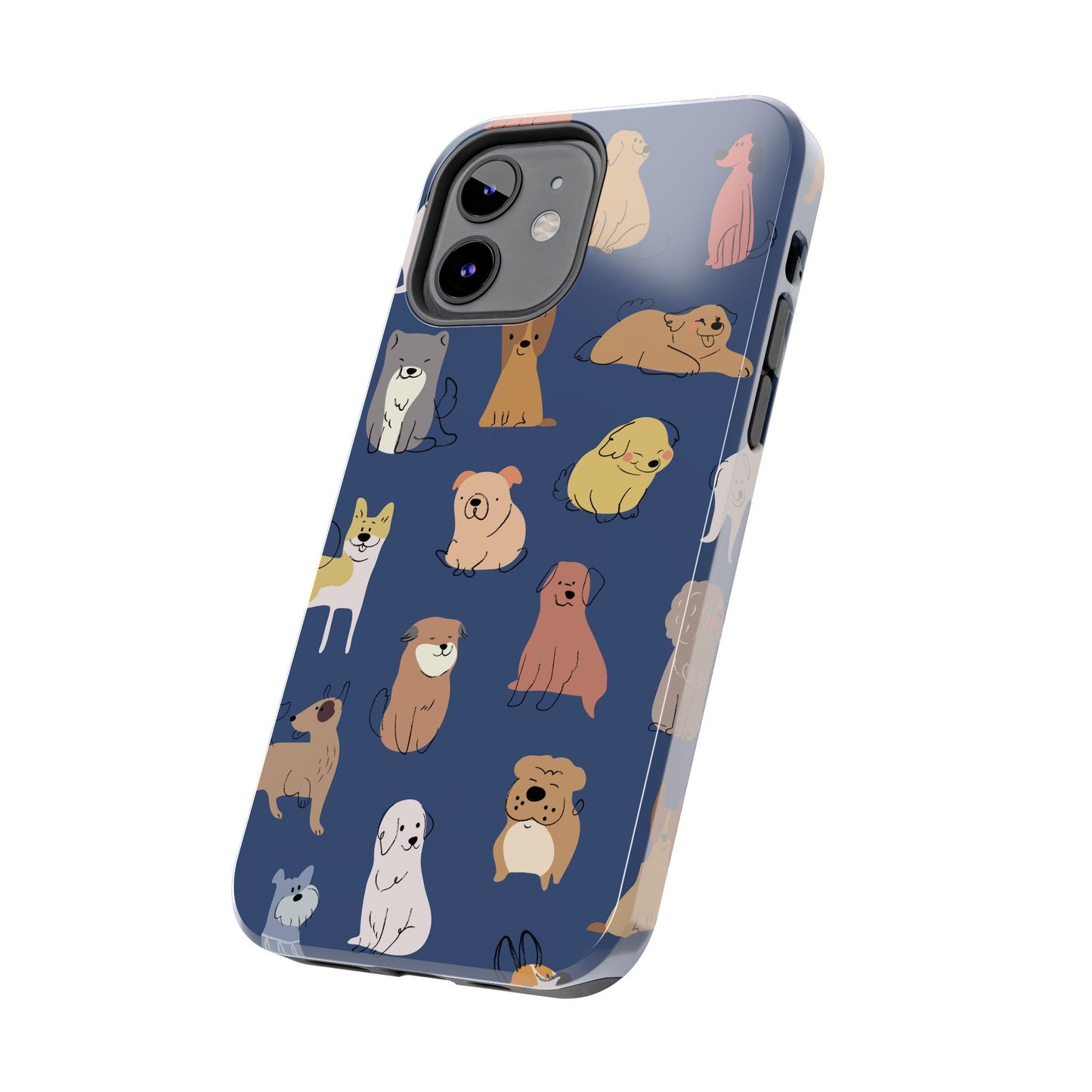 Cute Cartoon Dog Tough Phone Case - Perfect for Pet Lovers