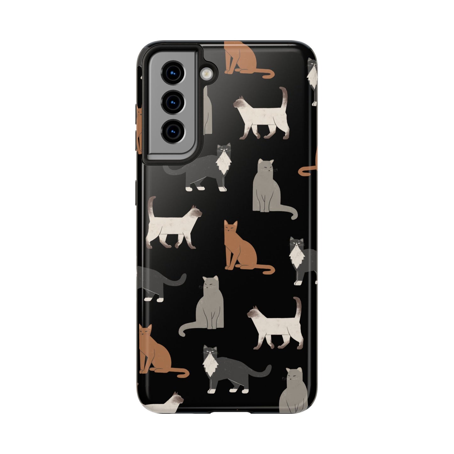 Cubist Cat Tough Phone Case - Stylish & Durable for Pet Fans