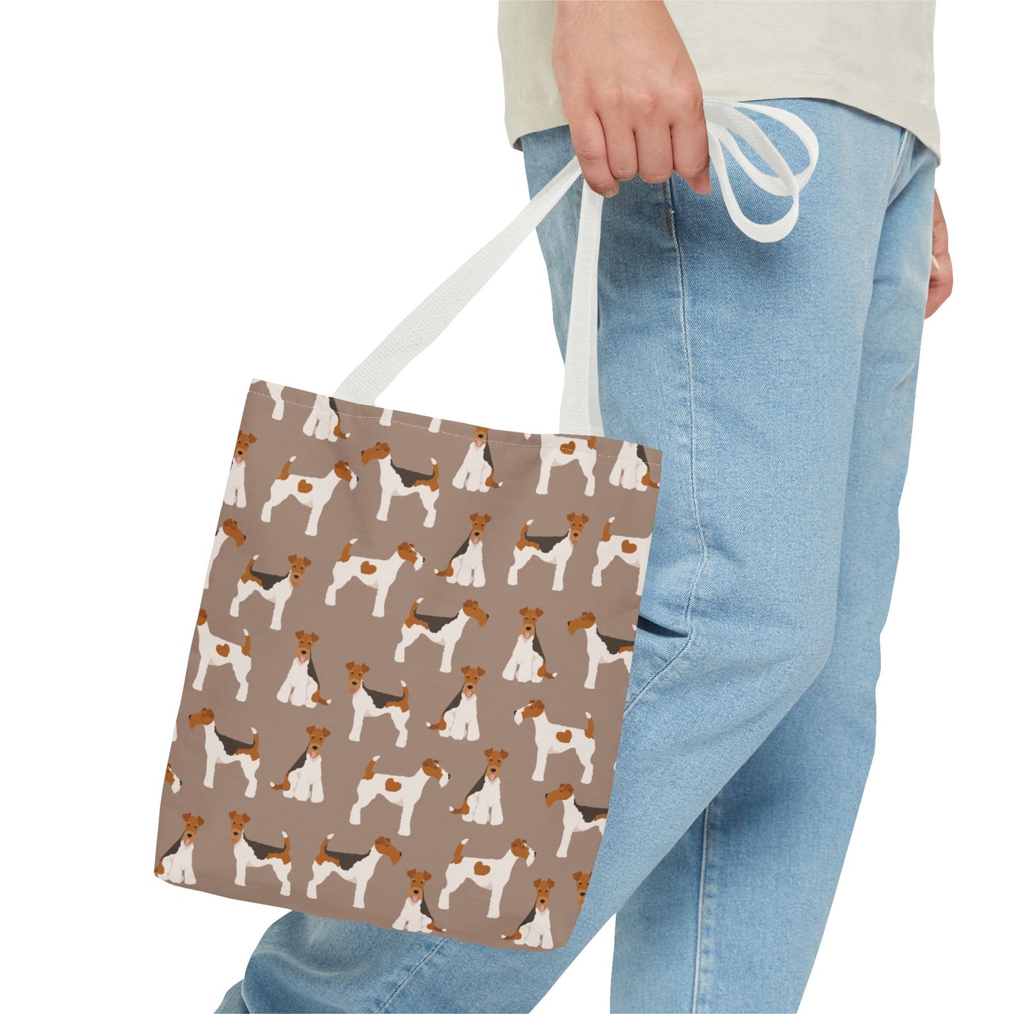 Wire Fox Terrier Dog Pattern Tote Bag - Perfect for Pet Lovers!