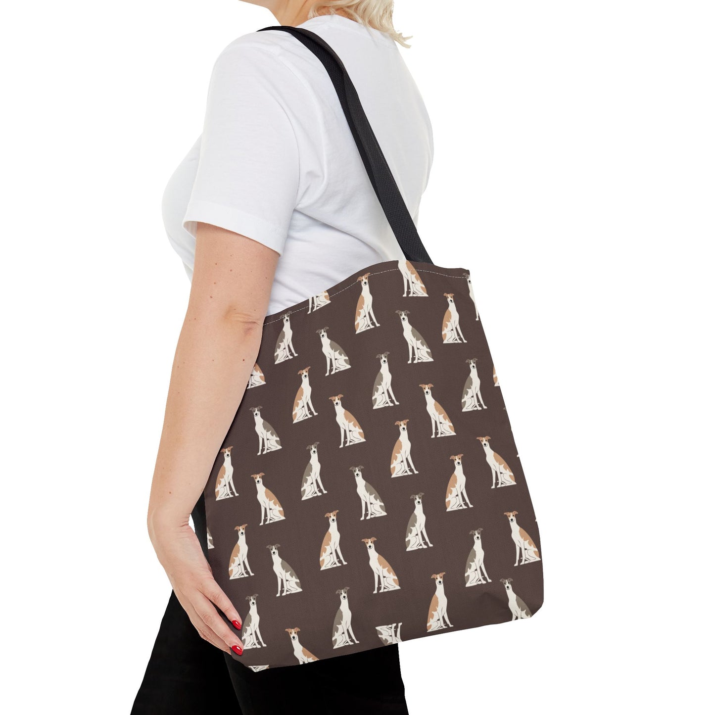 Grey Hound Dog Pattern Tote Bag - Perfect for Pet Lovers!