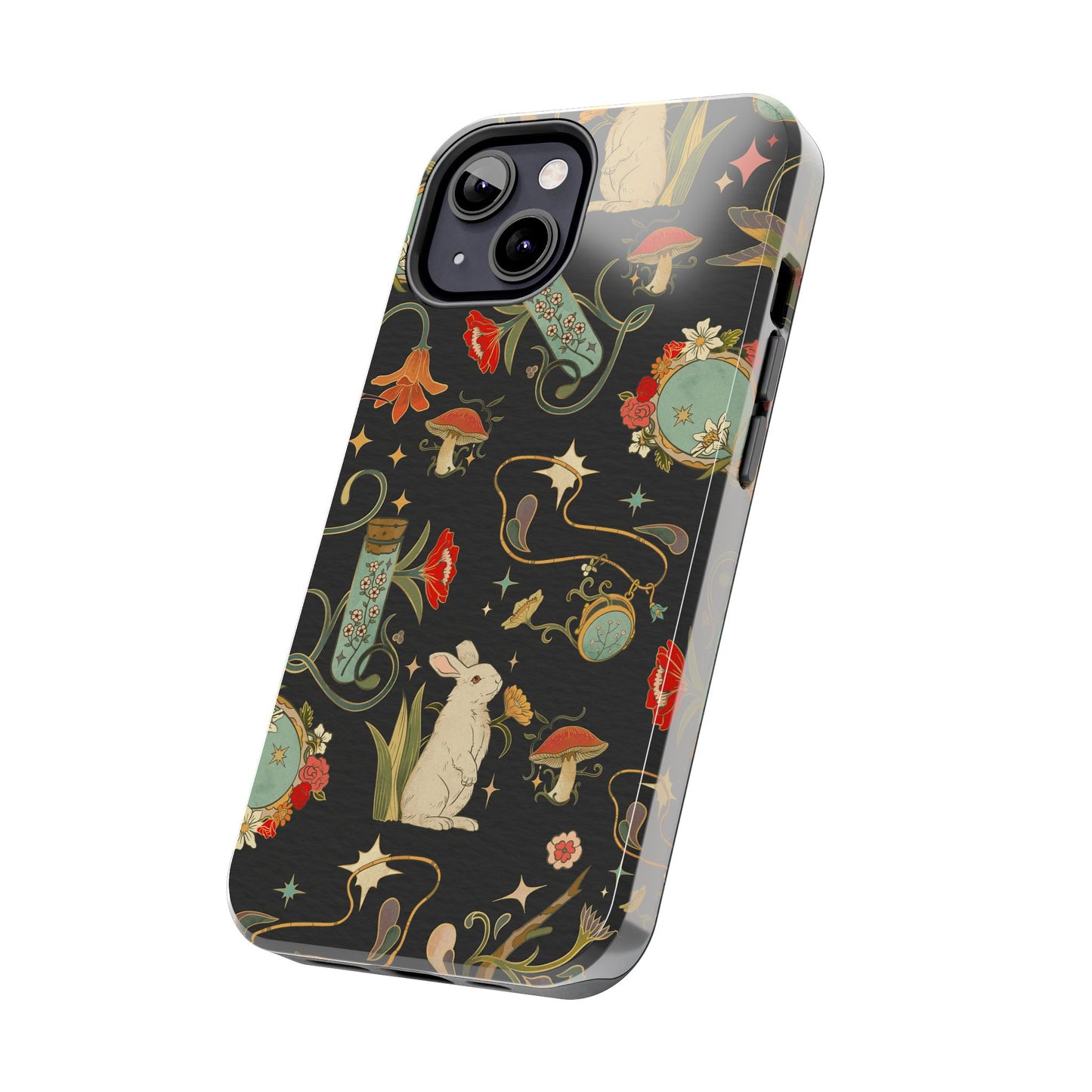 Whimsical Floral Rabbit Phone Case | Tough Protective Cover for Nature Lovers