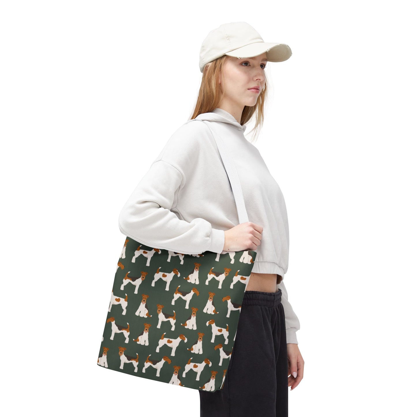 Wire Fox Terrier Dog Pattern Tote Bag - Perfect for Pet Lovers!