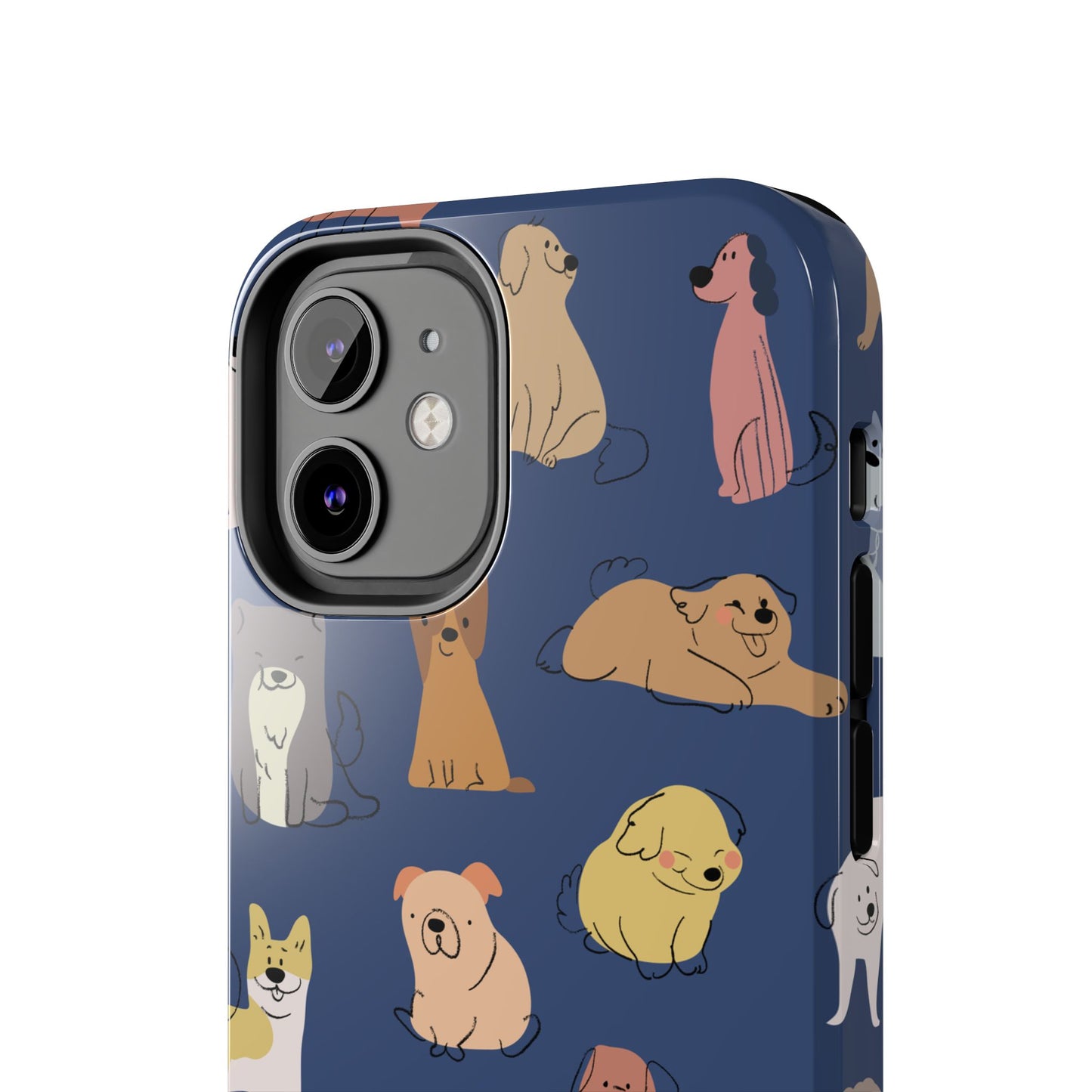 Cute Cartoon Dog Tough Phone Case - Perfect for Pet Lovers