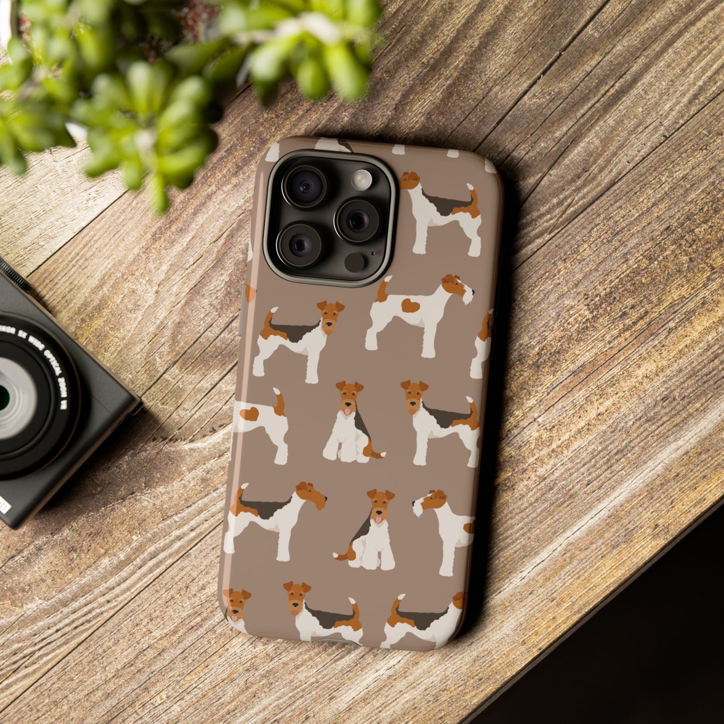 Wire Fox Terrier Lover Tough Case - Stylish Phone Case Featuring Playful Fox Terriers