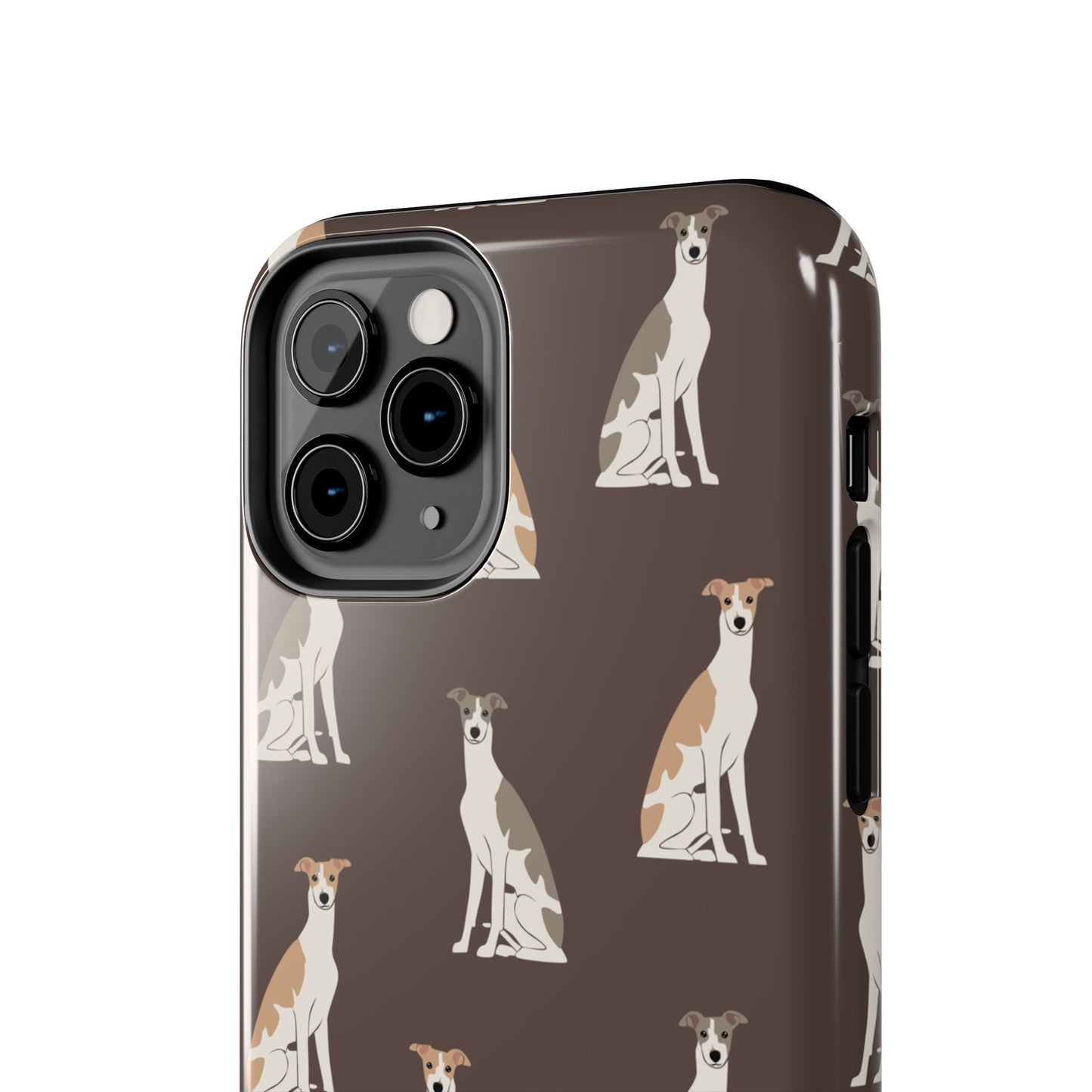 Elegant Grey Hound Pattern Phone Case - Durable & Stylish Dog Lover Accessory