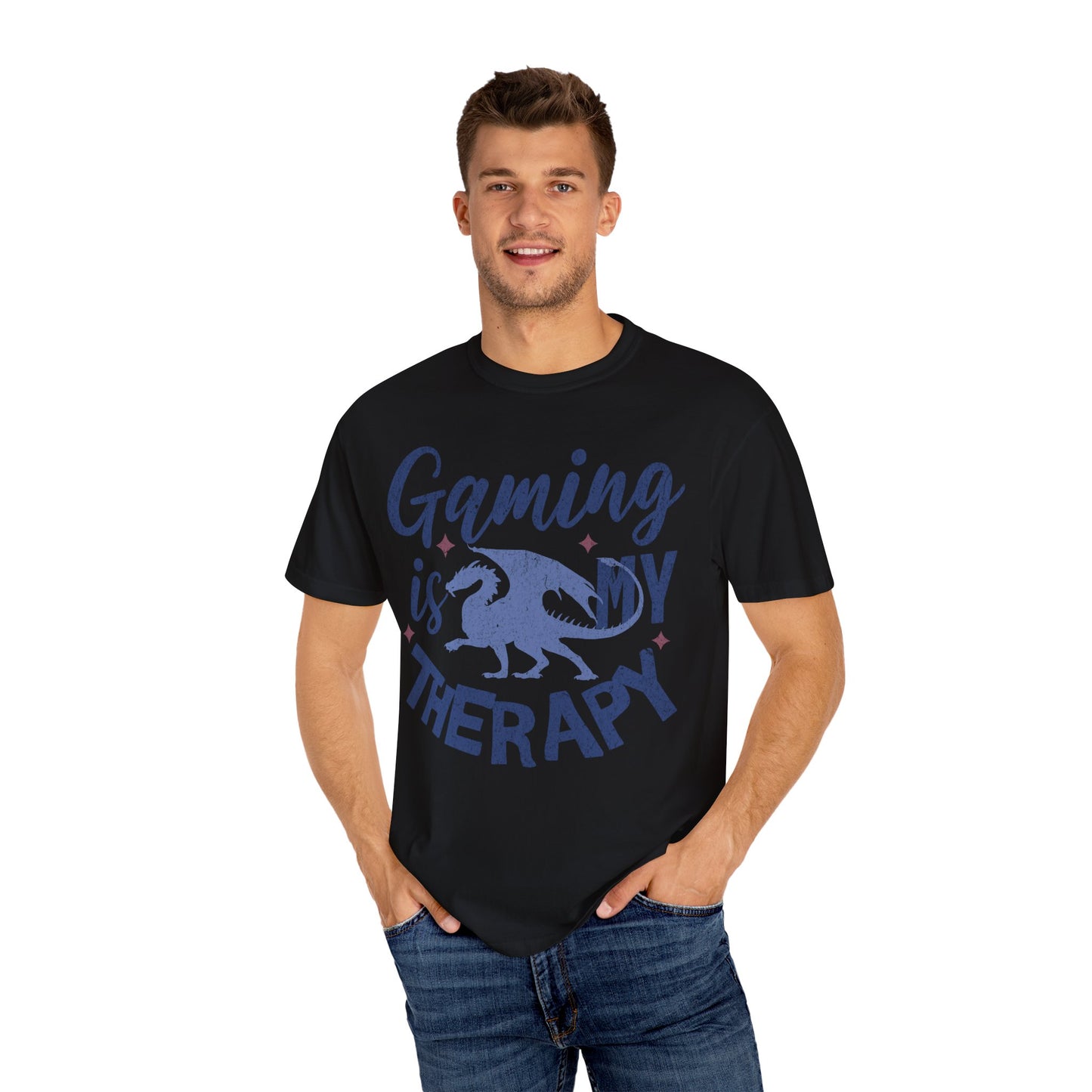Gaming Therapy Unisex Garment-Dyed T-Shirt | Perfect for Gamers & Casual Wear