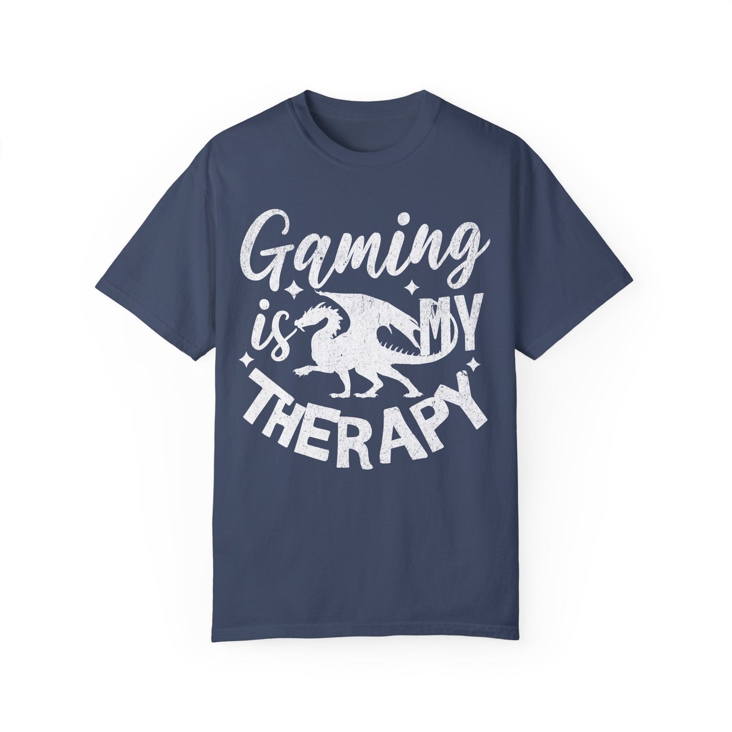 Gaming Therapy Unisex Garment-Dyed T-Shirt | Perfect for Gamers & Casual Wear