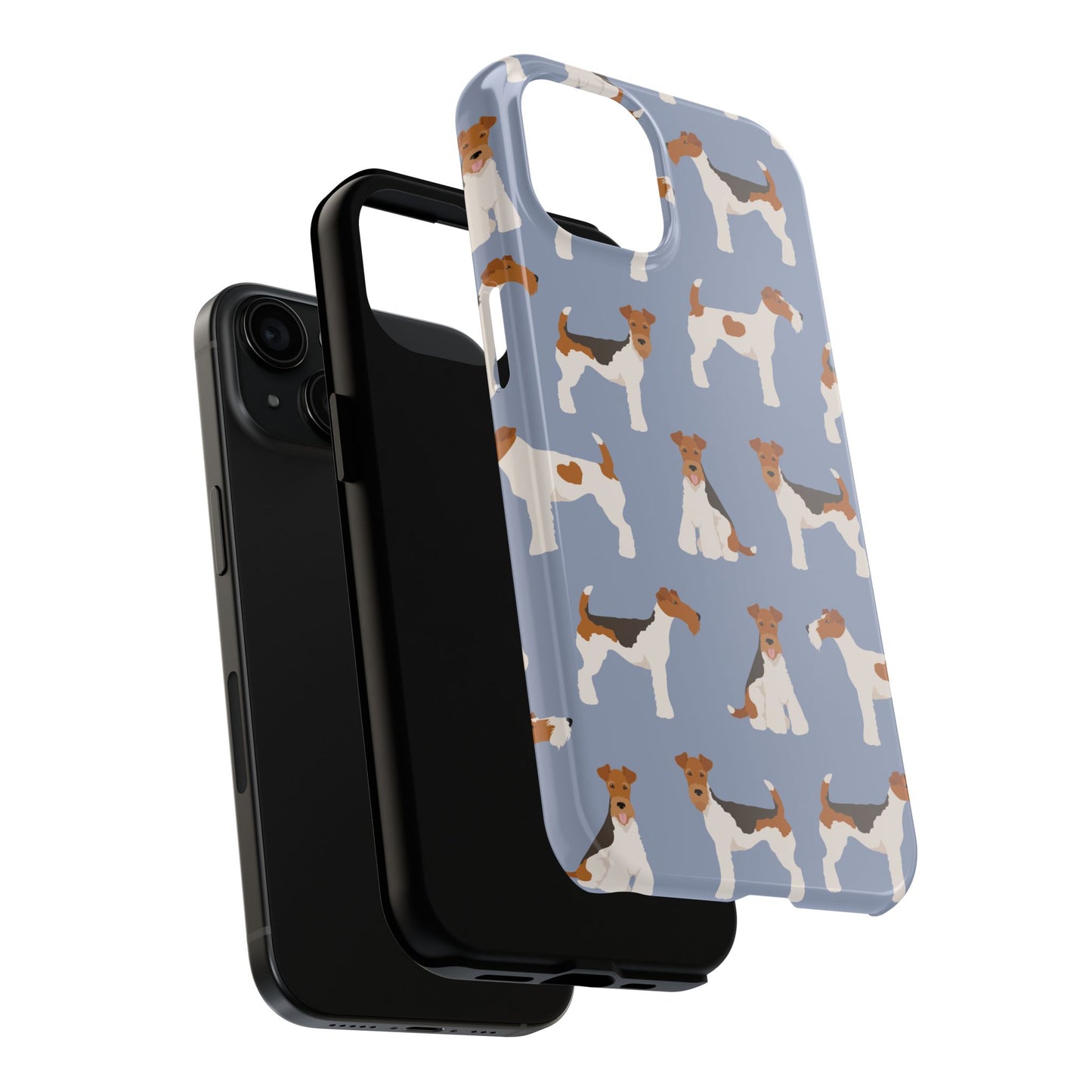 Playful Wire Fox Terrier Phone Case - Durable & Stylish Dog Lover Accessory