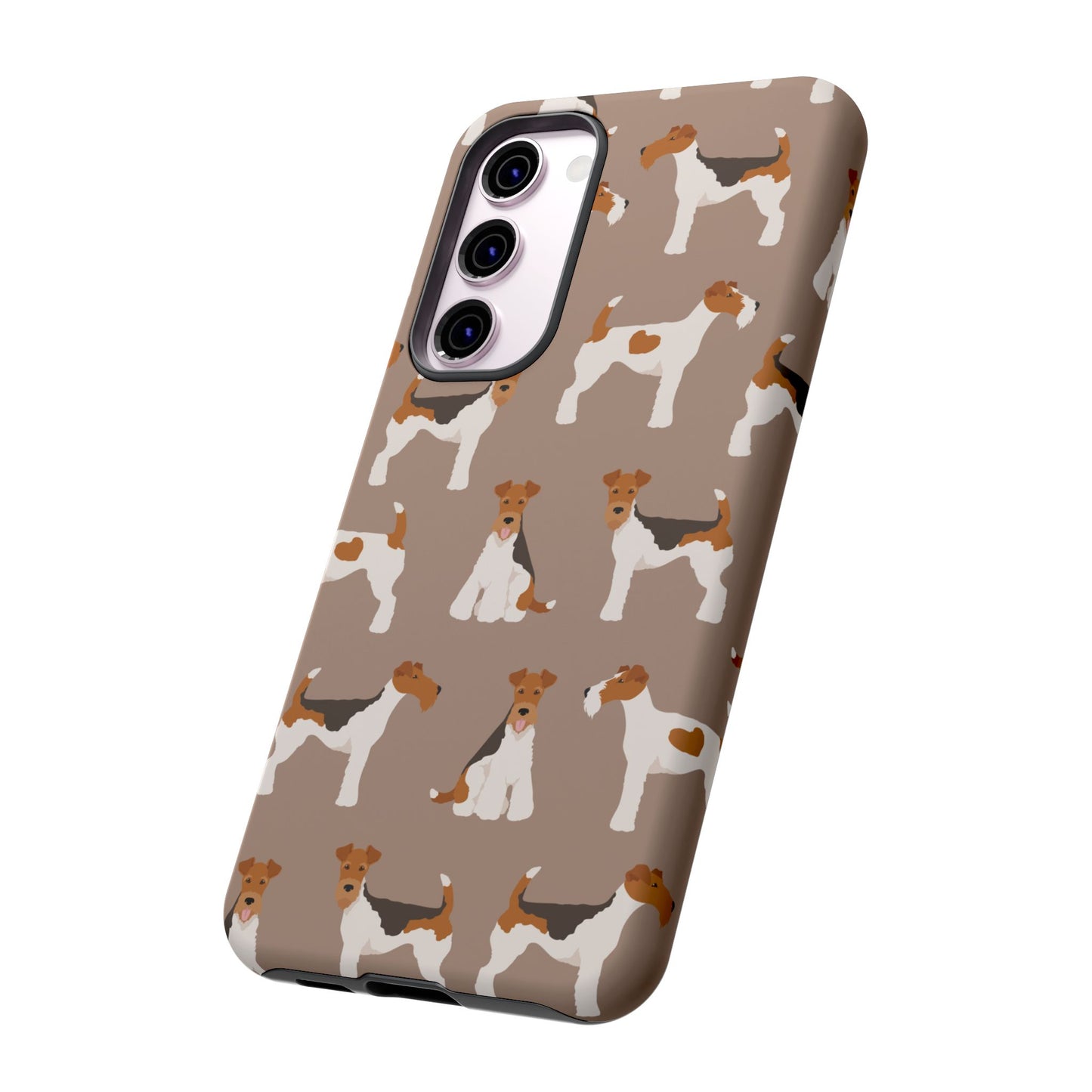 Wire Fox Terrier Lover Tough Case - Stylish Phone Case Featuring Playful Fox Terriers
