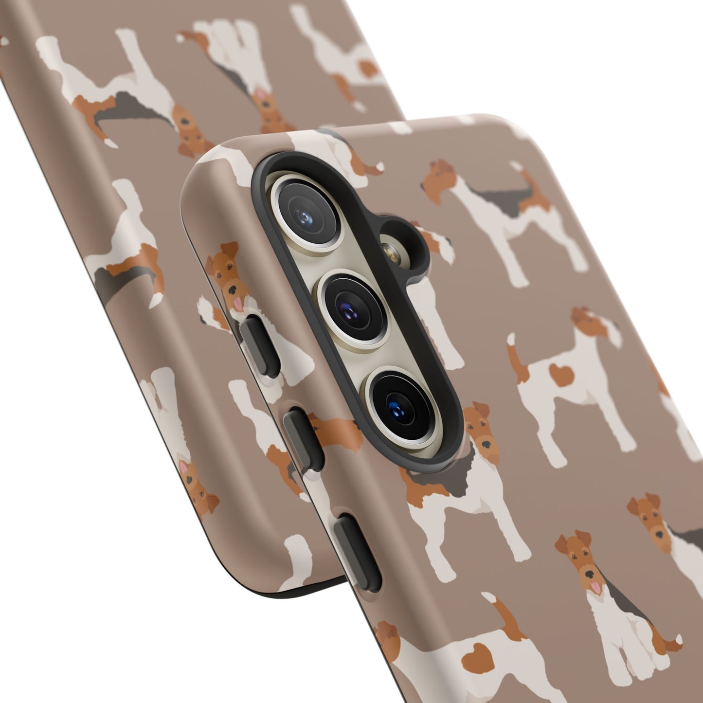 Wire Fox Terrier Lover Tough Case - Stylish Phone Case Featuring Playful Fox Terriers