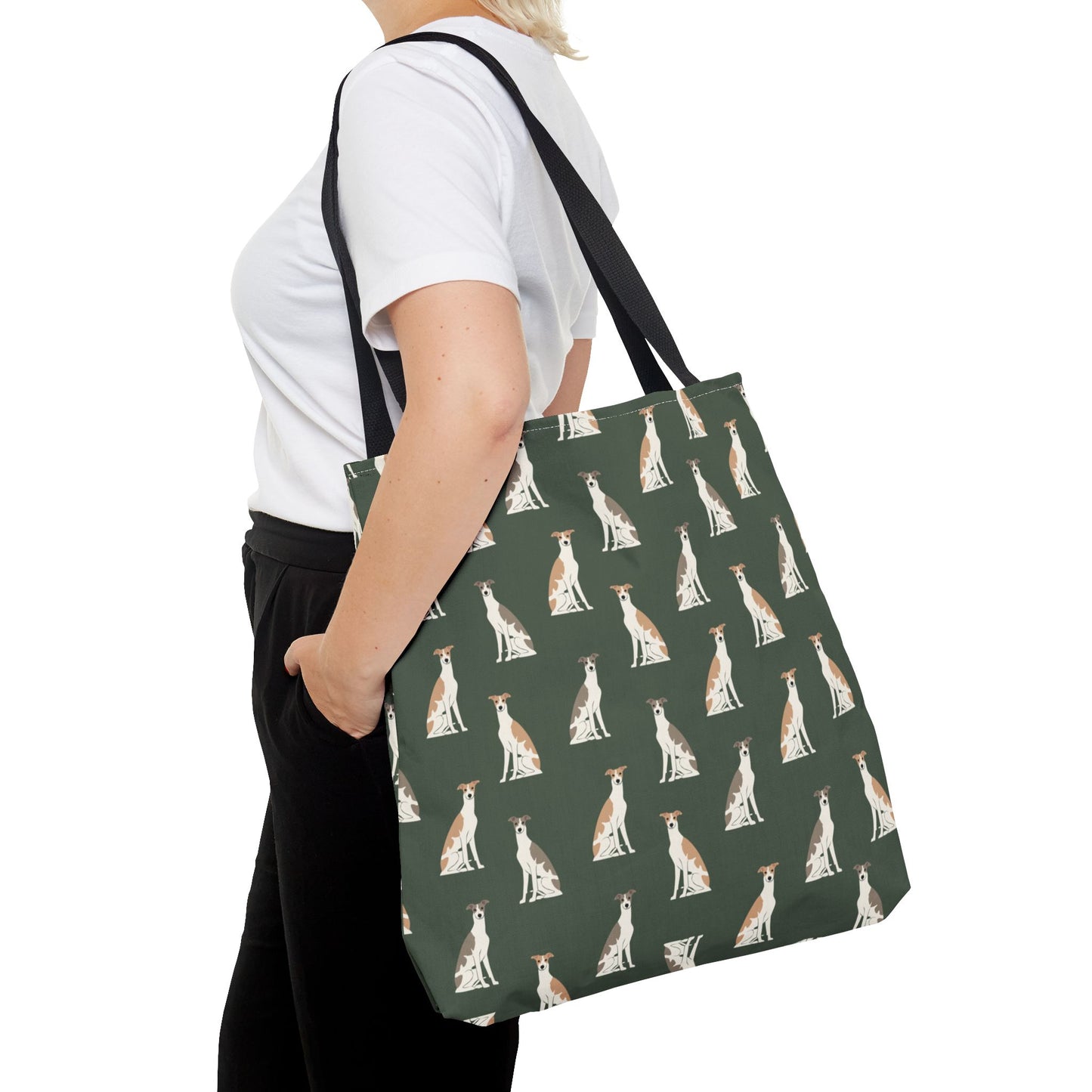 Grey Hound Dog Pattern Tote Bag - Perfect for Pet Lovers!