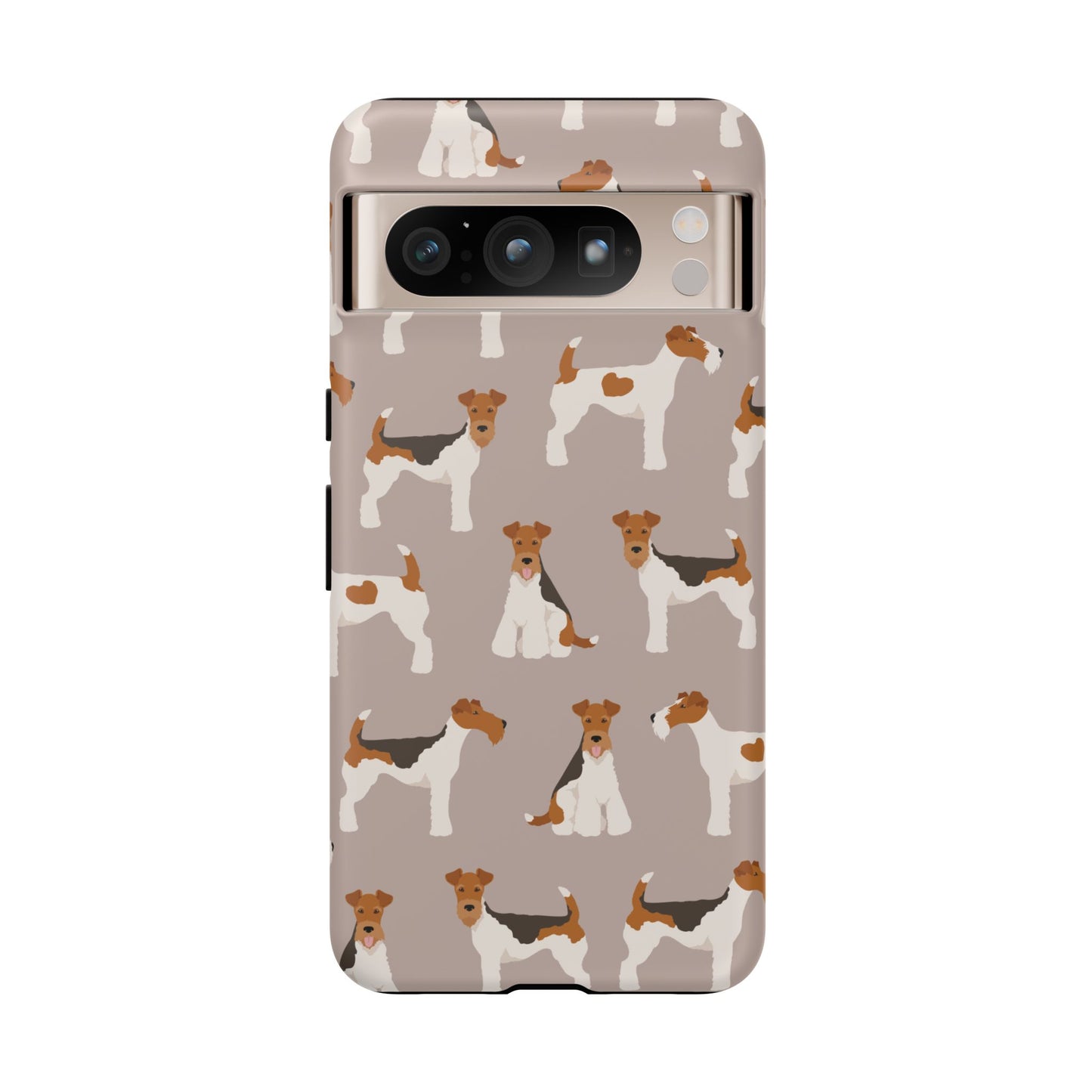 Dog Lover Tough Case - Stylish Phone Case Featuring Playful Fox Terriers