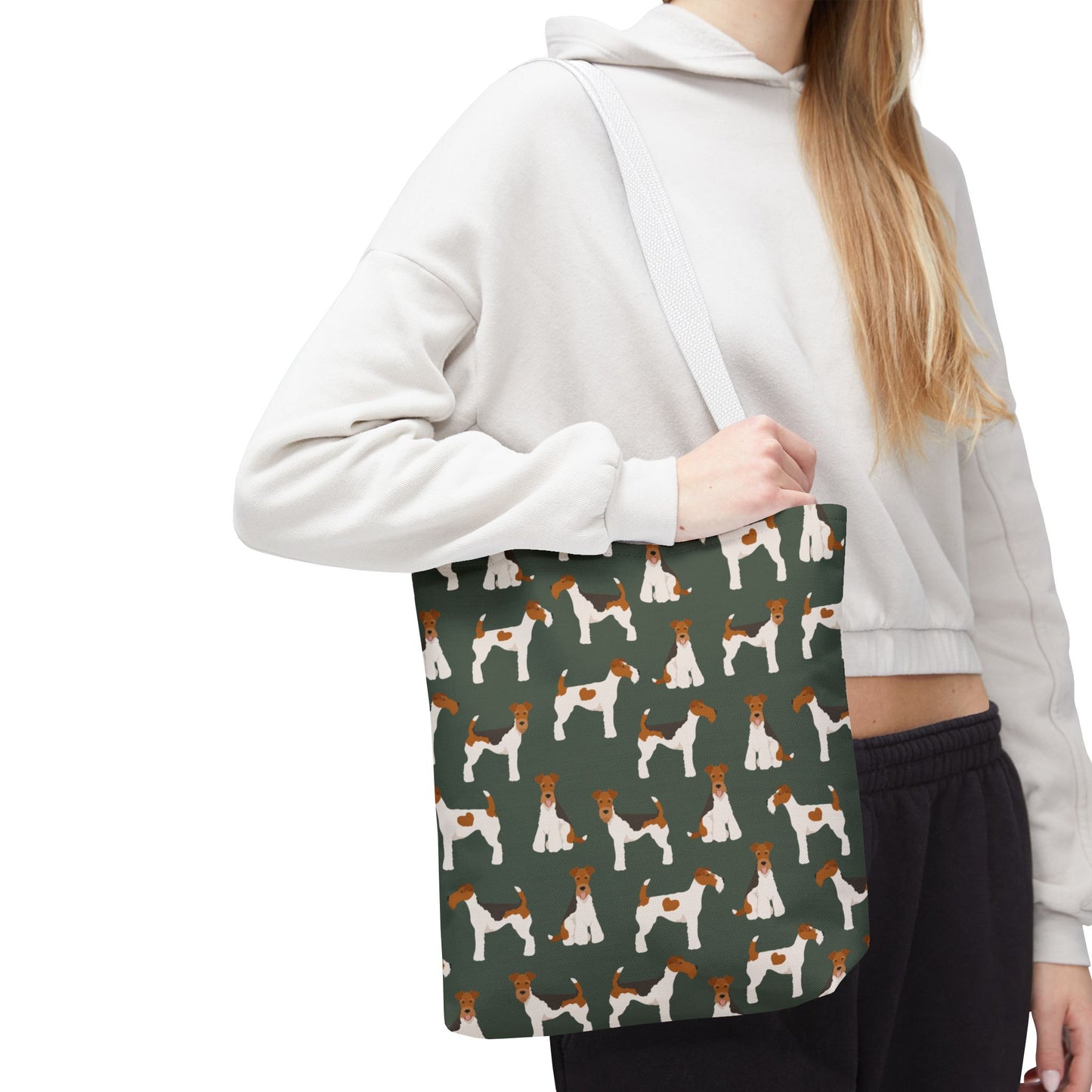 Wire Fox Terrier Dog Pattern Tote Bag - Perfect for Pet Lovers!