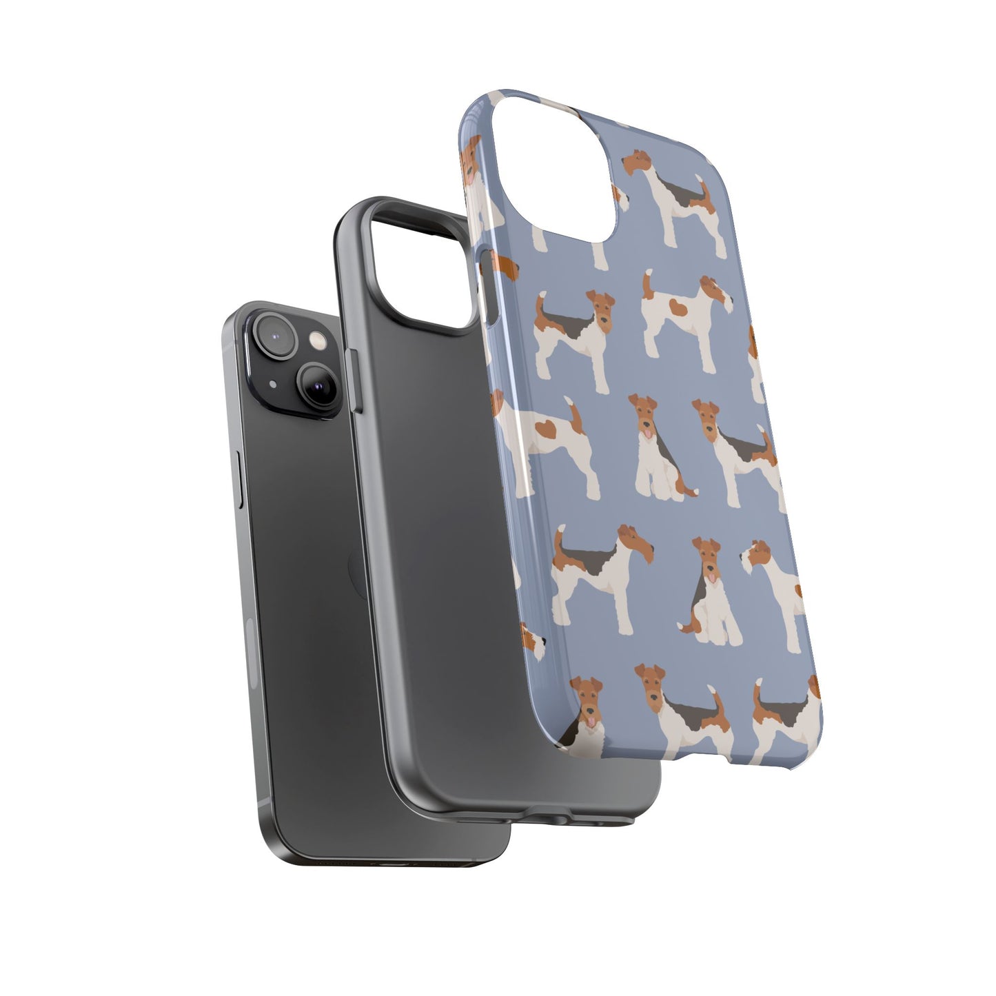 Wire Fox Terrier Lover Tough Case - Stylish Phone Case Featuring Playful Fox Terriers