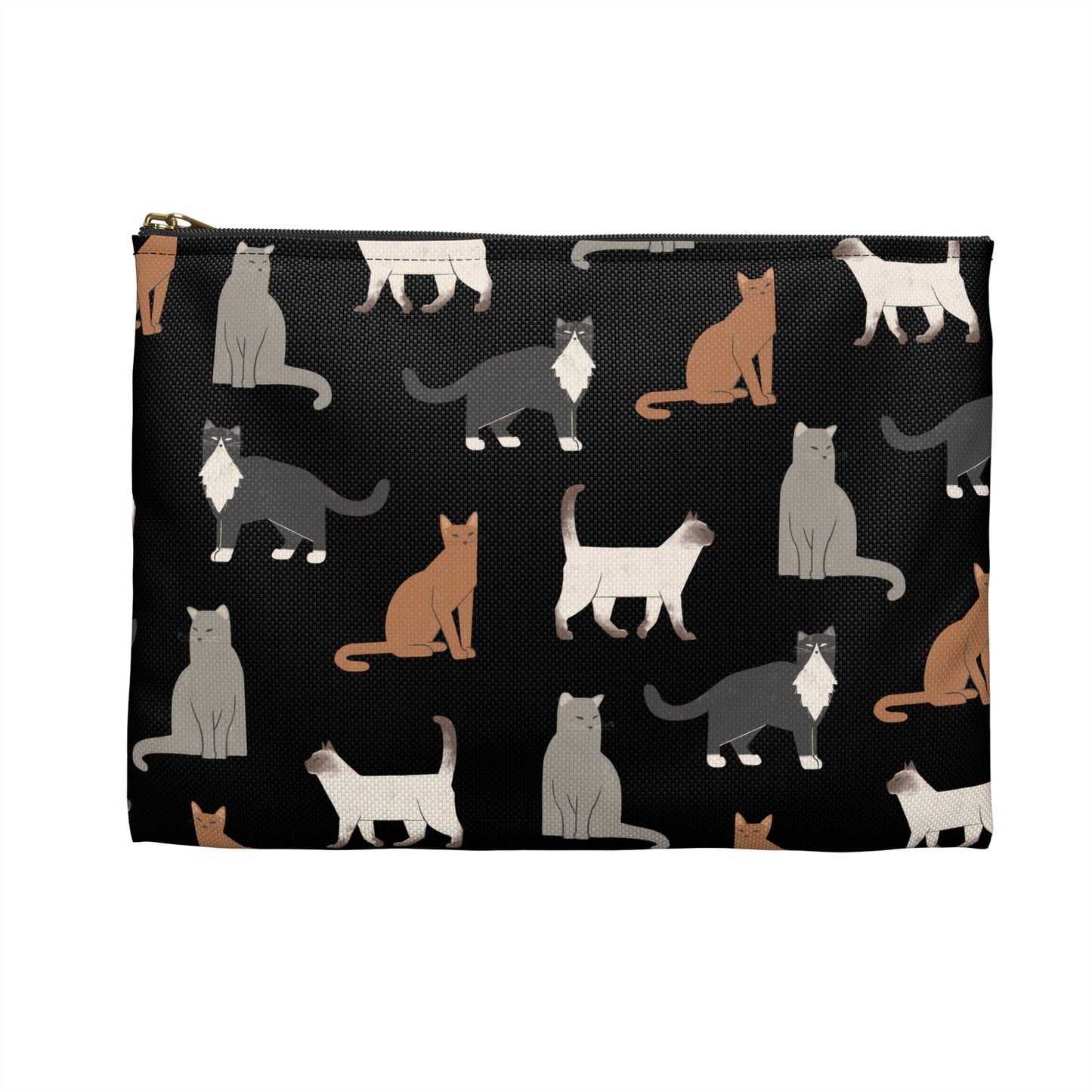 Cat Lover's Accessory Pouch - Cute Feline Print for Organizing Essentials