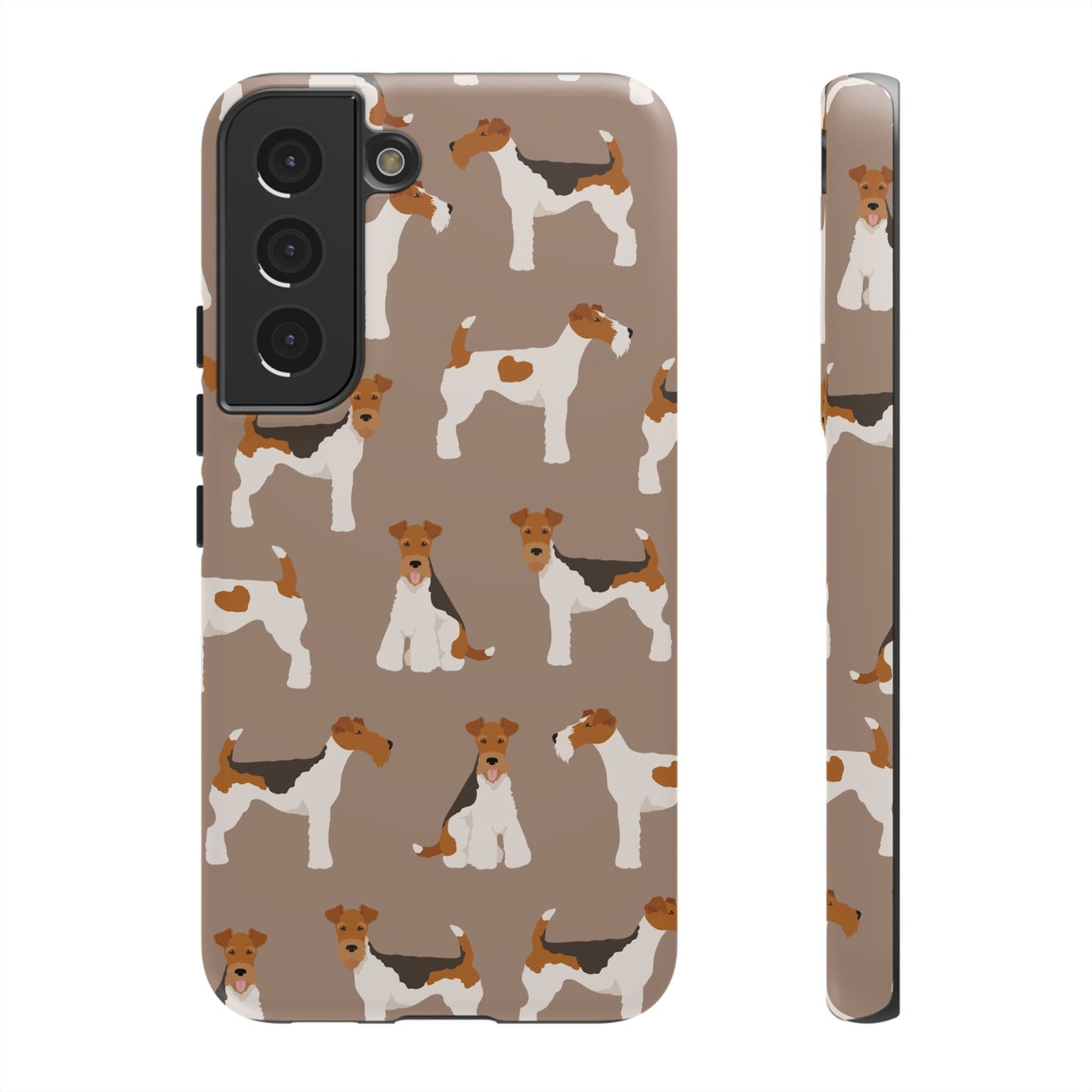 Wire Fox Terrier Lover Tough Case - Stylish Phone Case Featuring Playful Fox Terriers