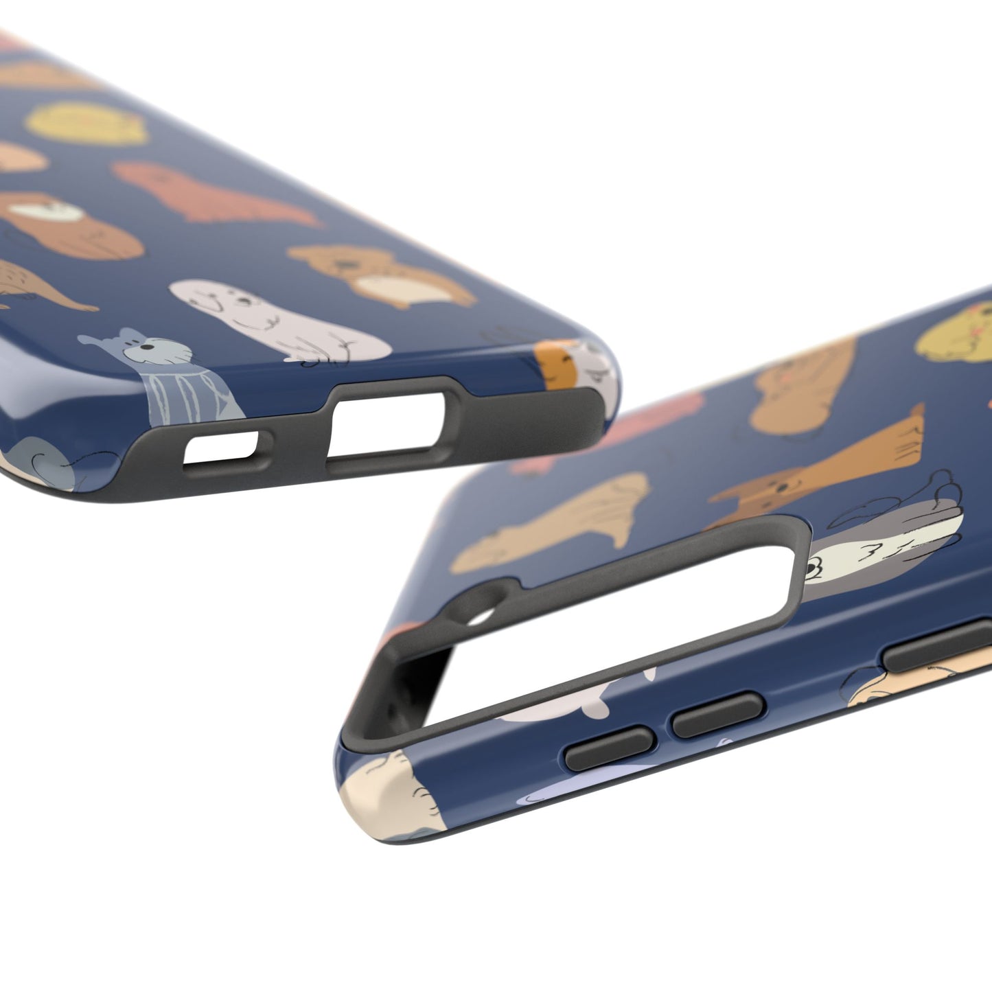 Cute Cartoon Dog Tough Phone Case - Perfect for Pet Lovers