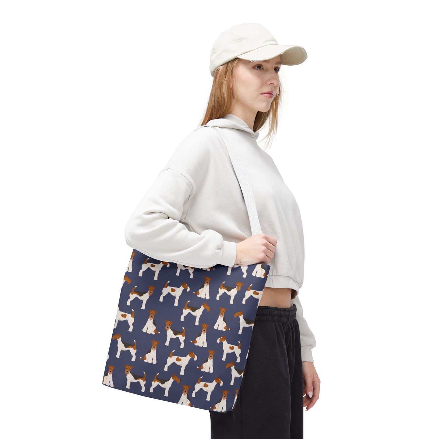 Wire Fox Terrier Dog Pattern Tote Bag - Perfect for Pet Lovers!