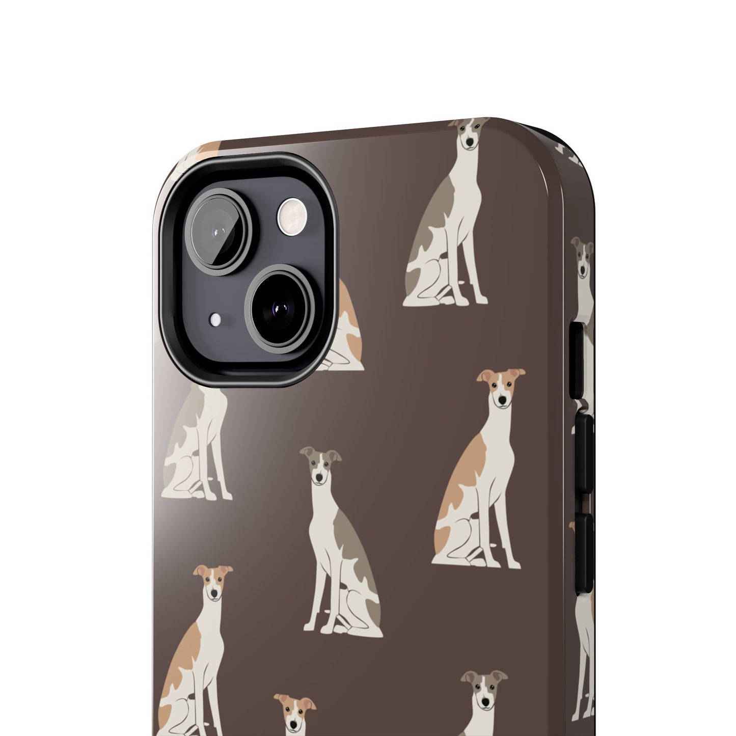 Elegant Grey Hound Pattern Phone Case - Durable & Stylish Dog Lover Accessory
