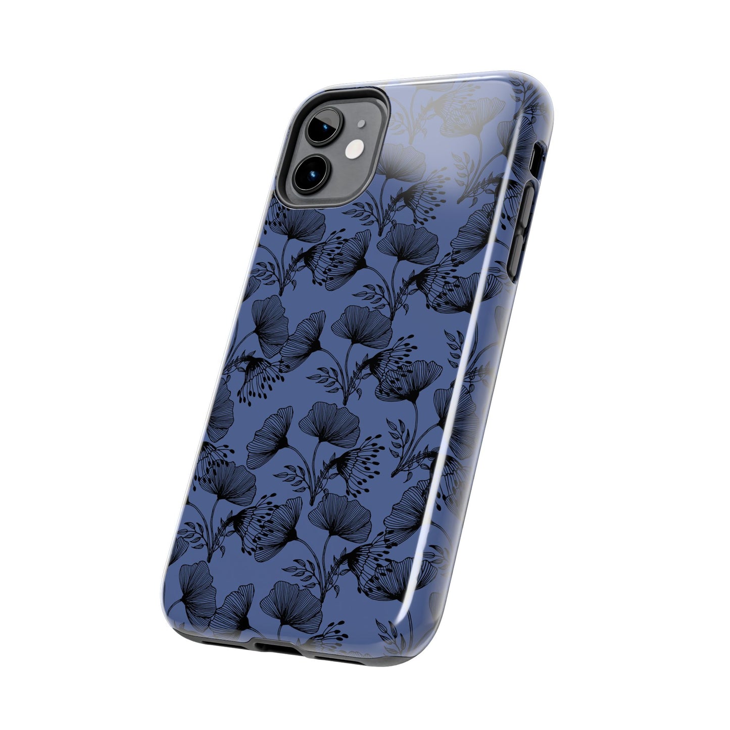 Ornate Floral Tough Phone Case - Durable Protection with Elegant Design