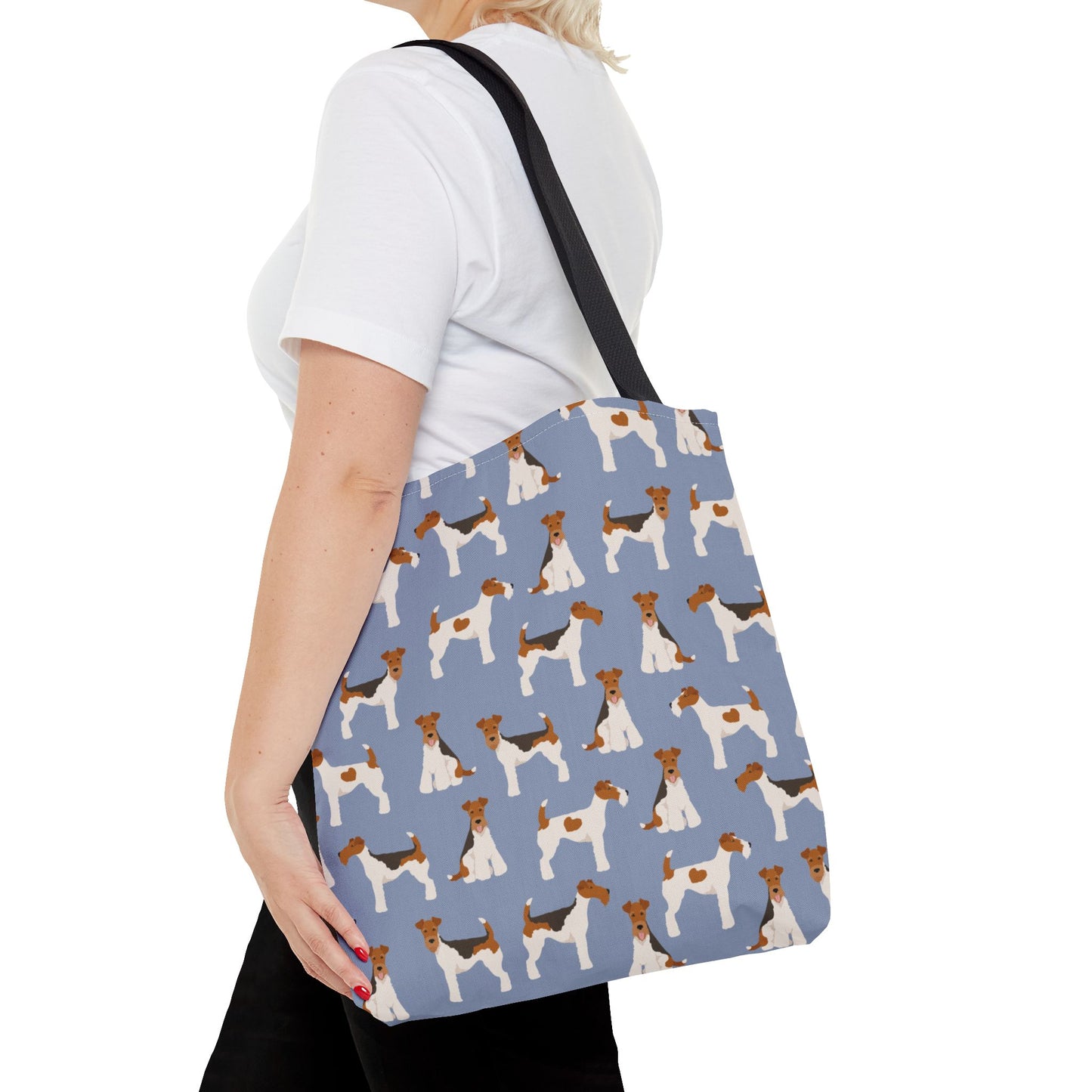 Wire Fox Terrier Dog Pattern Tote Bag - Perfect for Pet Lovers!