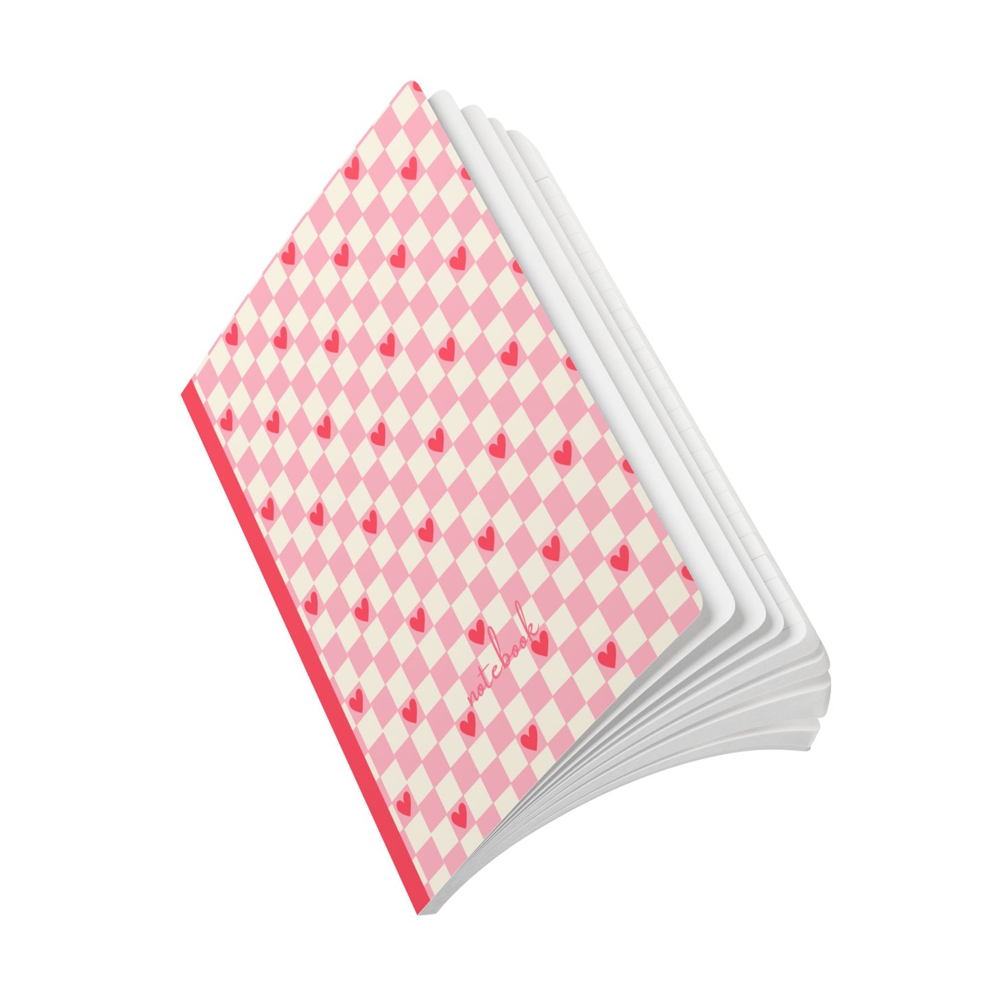 Cute Hearts Softcover Journal with Inside Prints | Perfect for Notes and Gifts