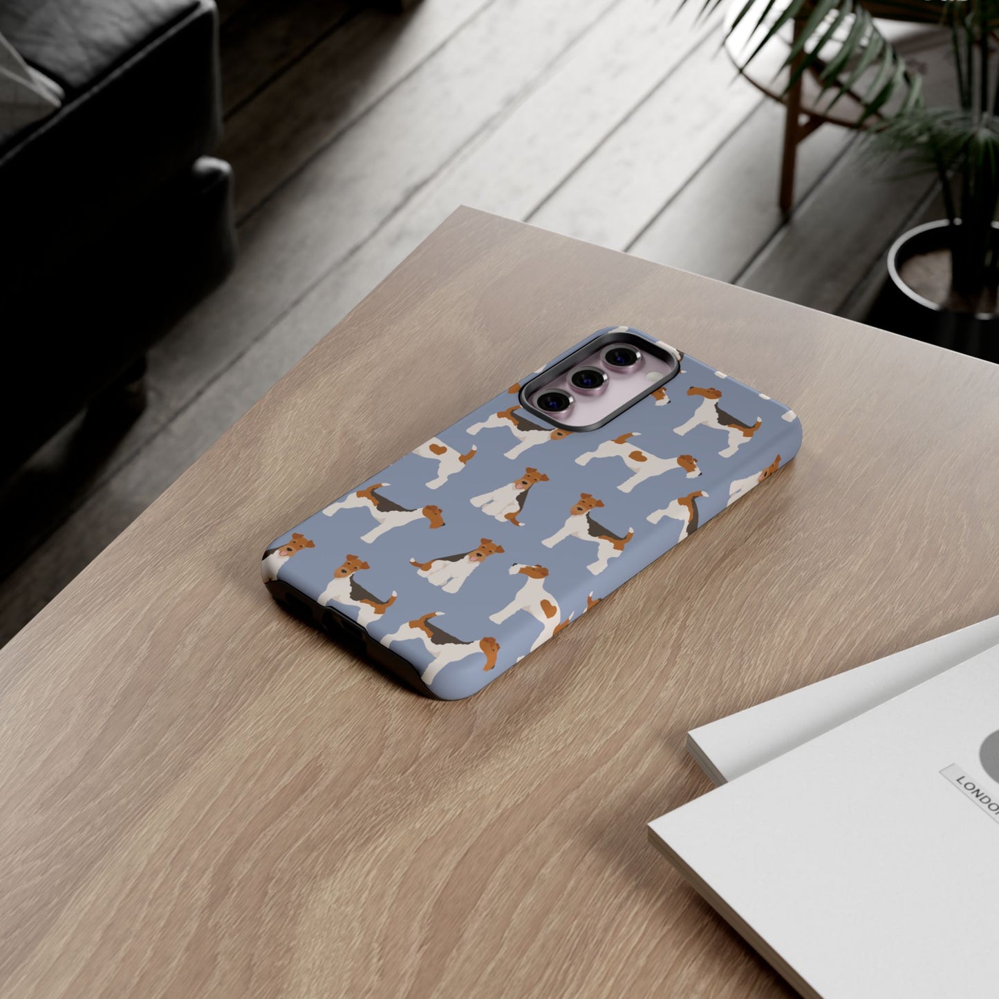 Wire Fox Terrier Lover Tough Case - Stylish Phone Case Featuring Playful Fox Terriers