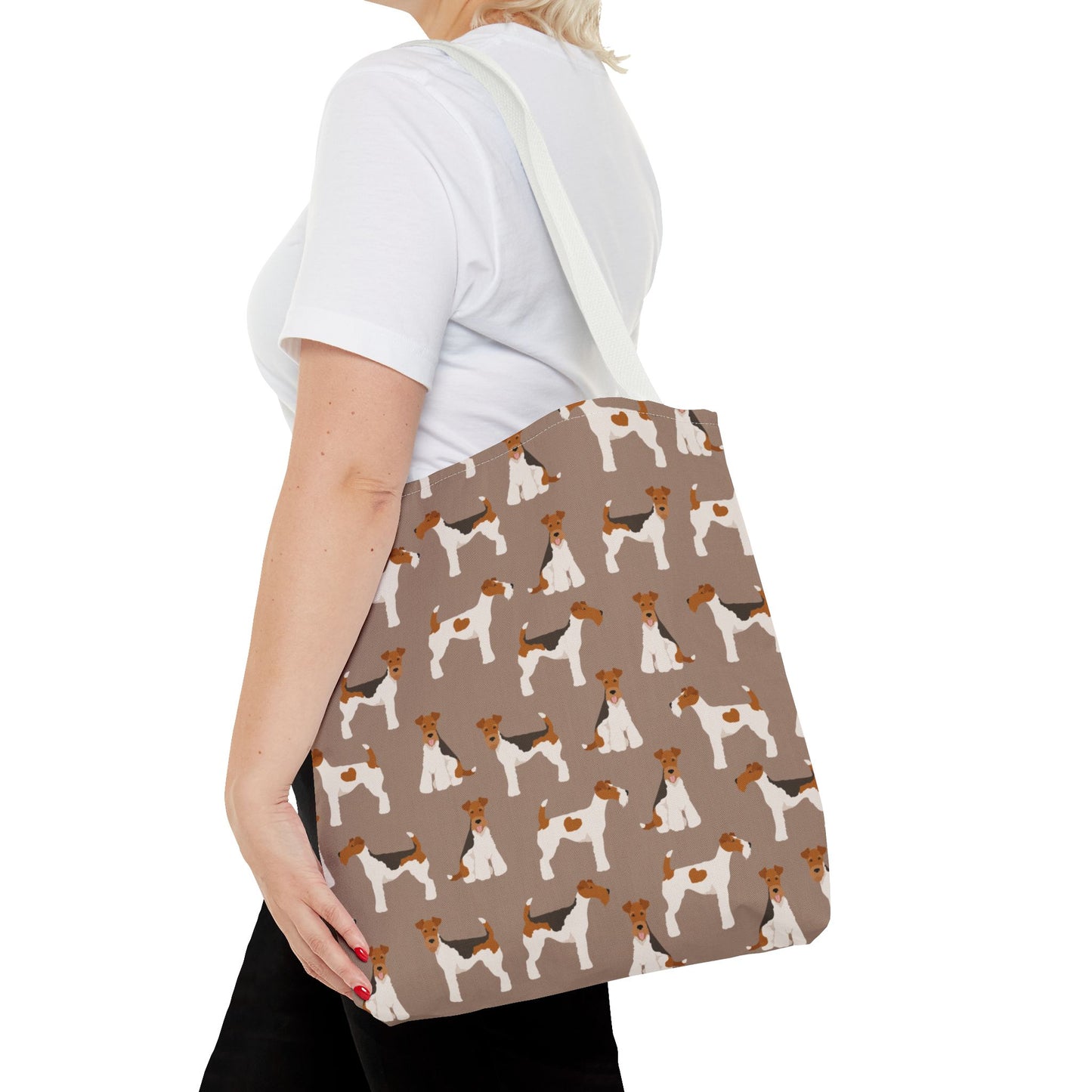 Wire Fox Terrier Dog Pattern Tote Bag - Perfect for Pet Lovers!