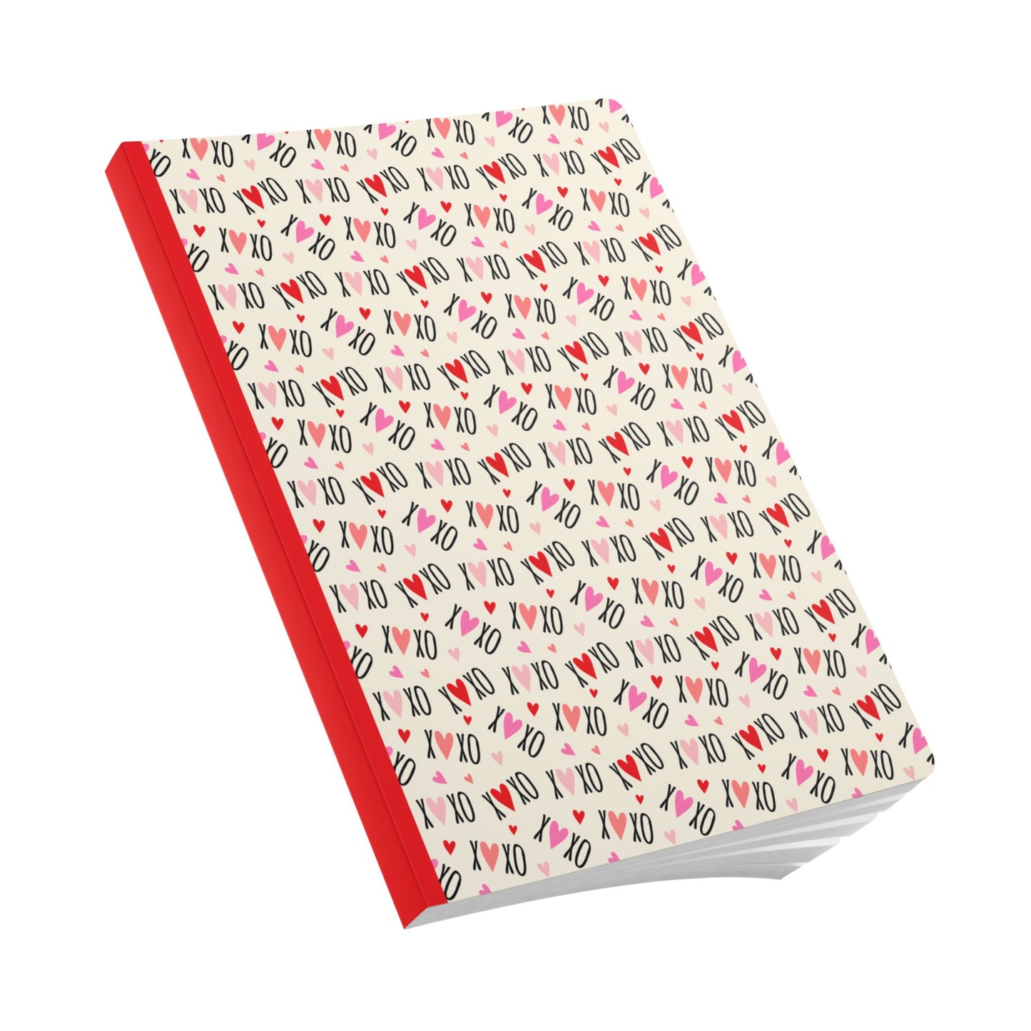 XoXo Hearts Softcover Journal with Inside Prints | Perfect for Notes and Gifts