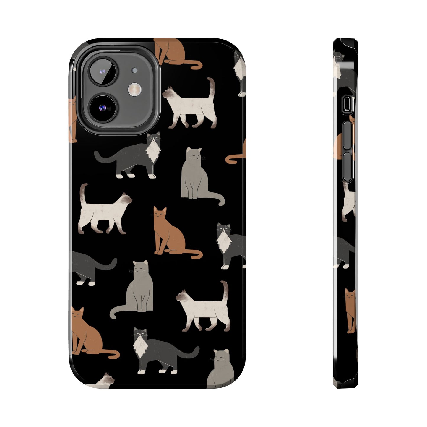 Cubist Cat Tough Phone Case - Stylish & Durable for Pet Fans
