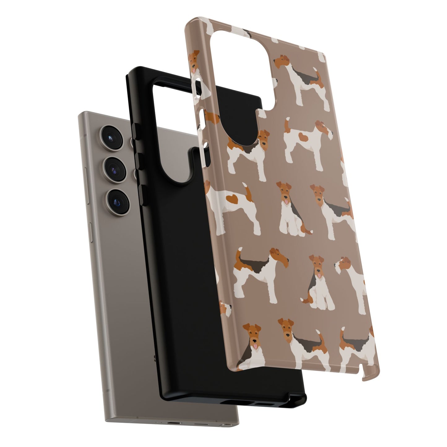 Wire Fox Terrier Lover Tough Case - Stylish Phone Case Featuring Playful Fox Terriers
