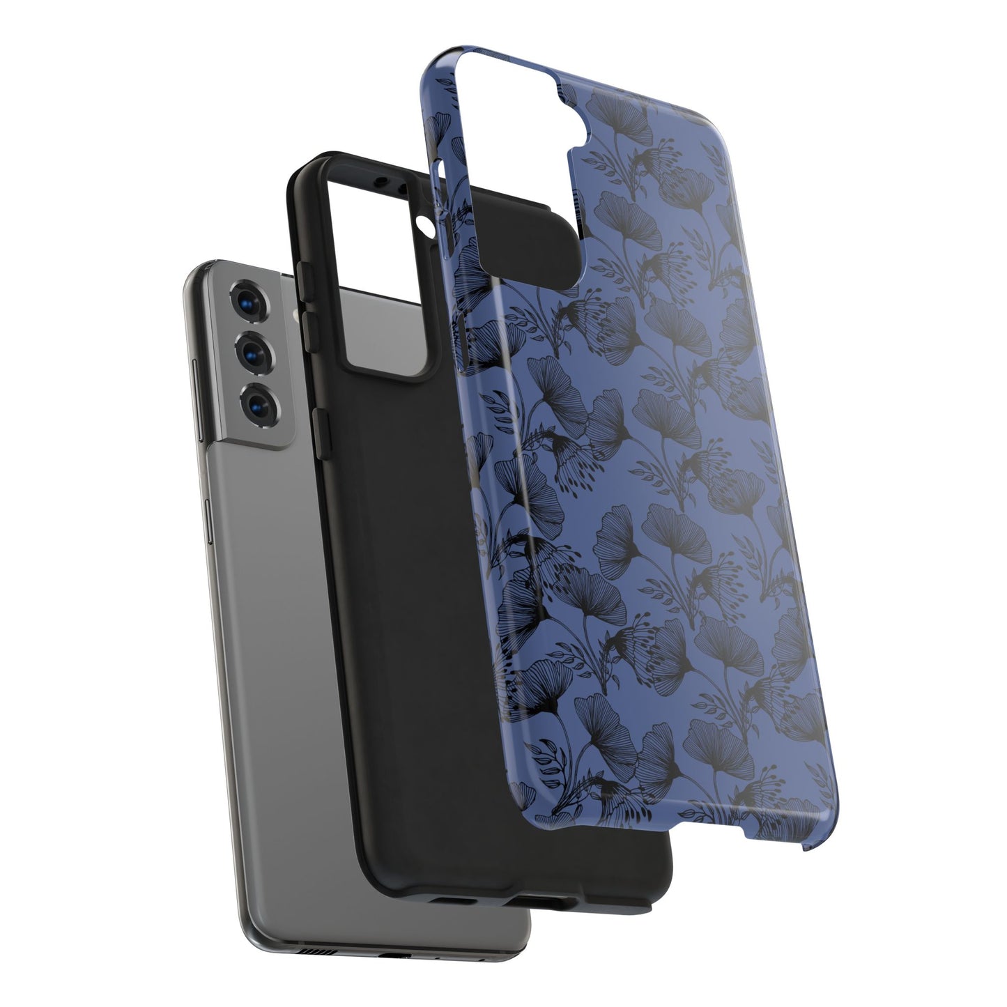Ornate Floral Tough Phone Case - Durable Protection with Elegant Design