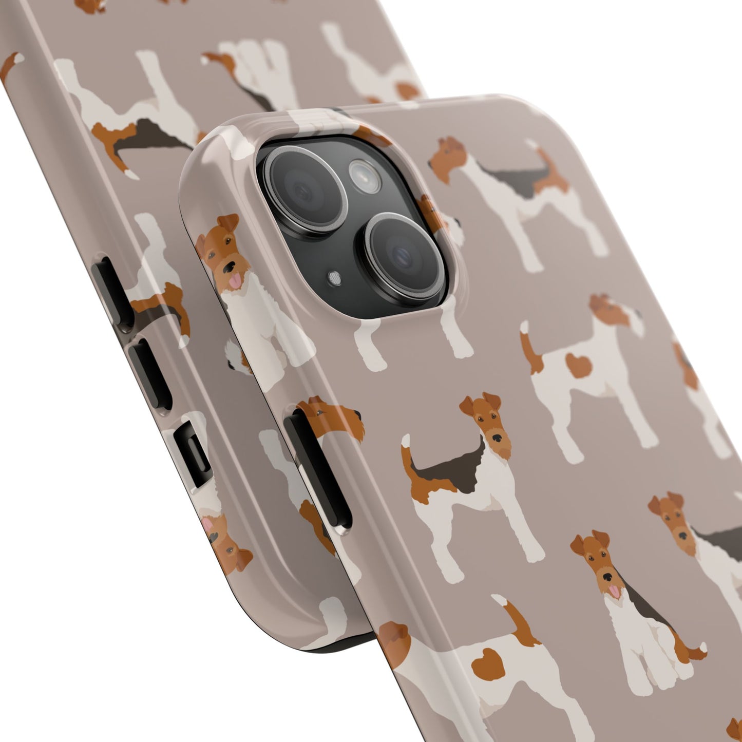 Cute Wire Fox Terrier Tough Phone Case - Durable and Stylish