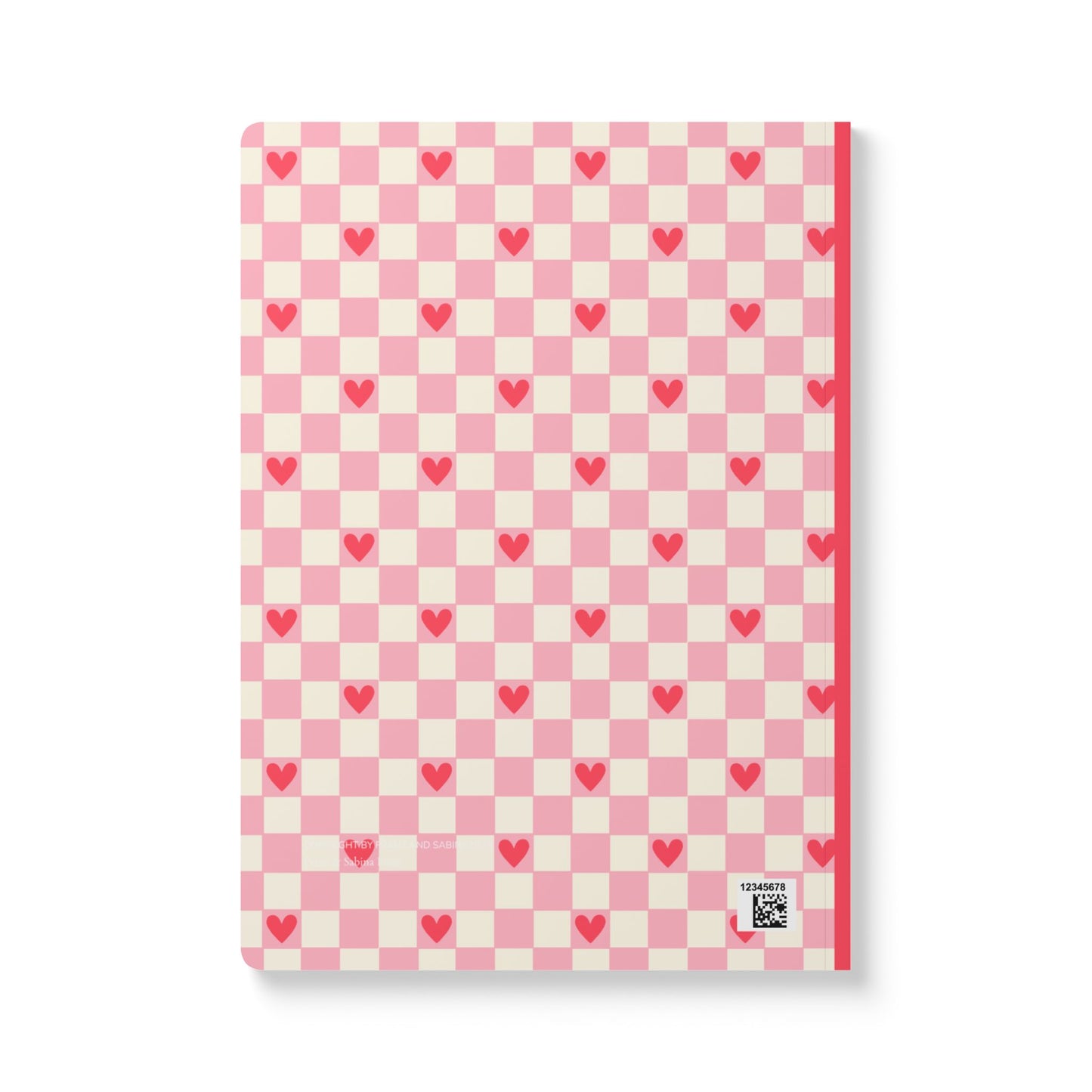 Cute Heart Pattern Softcover Journal | Perfect for Daily Journaling & Note-Taking