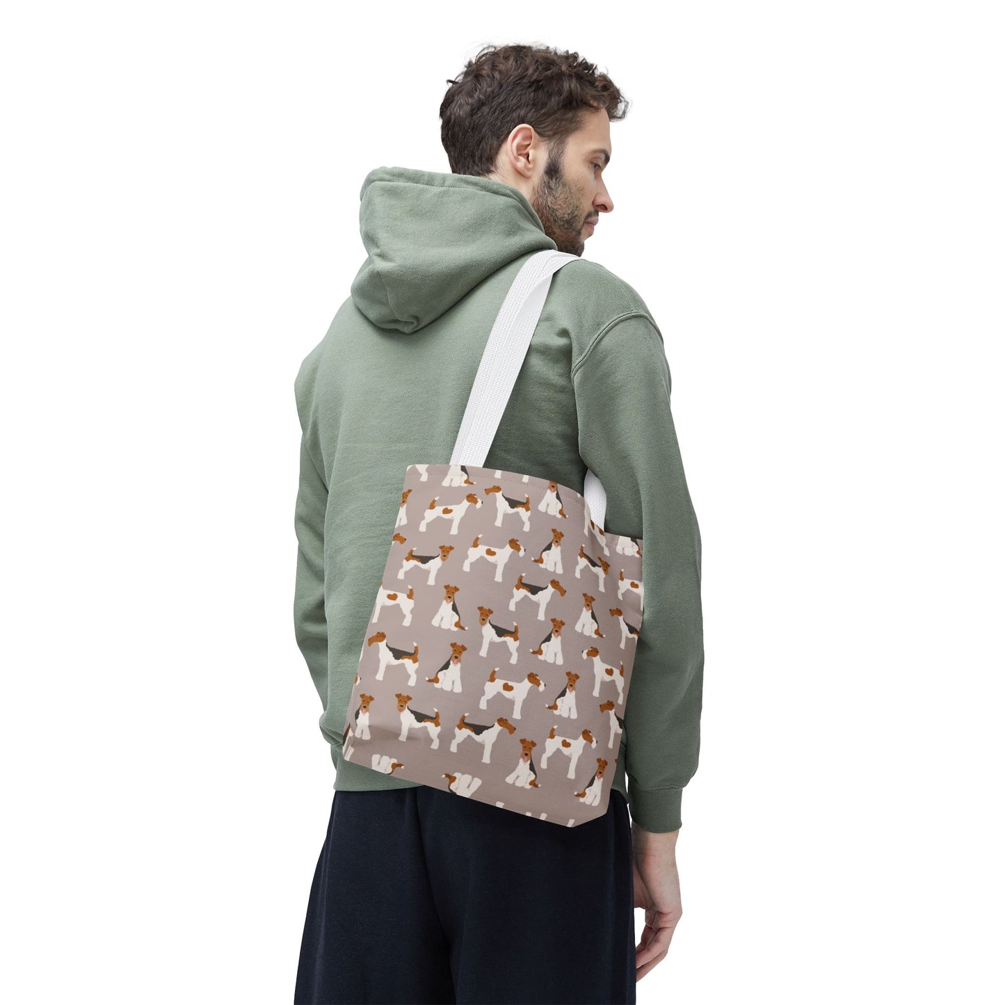 Wire Fox Terrier Dog Pattern Tote Bag - Perfect for Pet Lovers!
