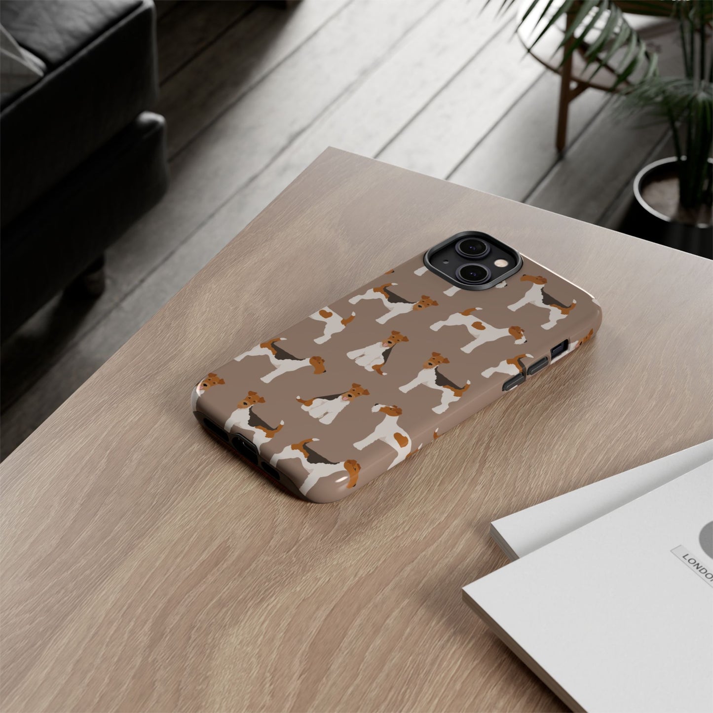 Wire Fox Terrier Lover Tough Case - Stylish Phone Case Featuring Playful Fox Terriers