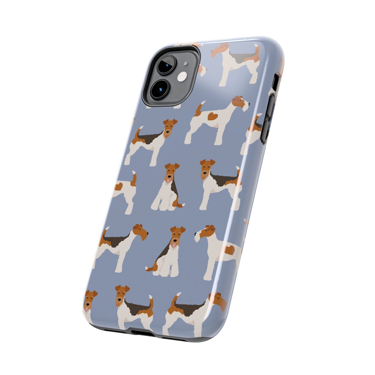 Playful Wire Fox Terrier Phone Case - Durable & Stylish Dog Lover Accessory