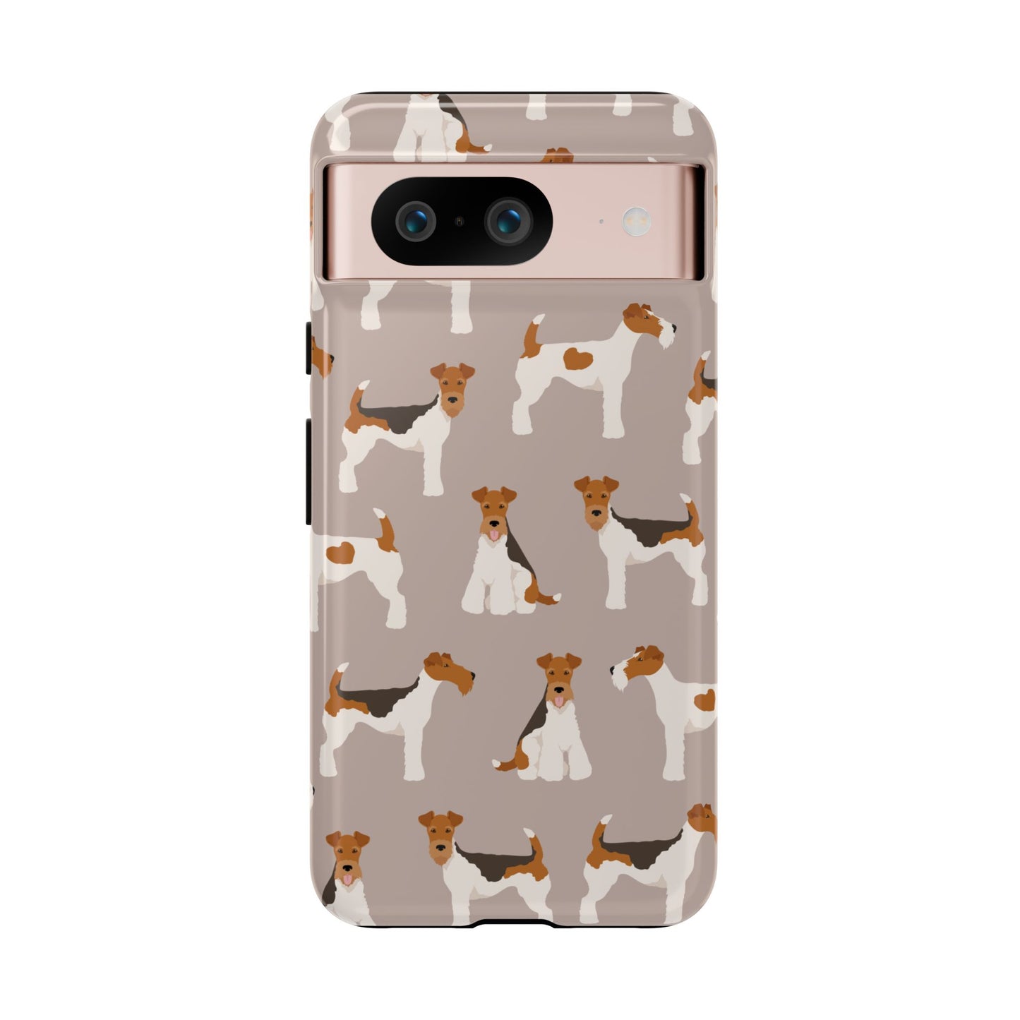 Dog Lover Tough Case - Stylish Phone Case Featuring Playful Fox Terriers