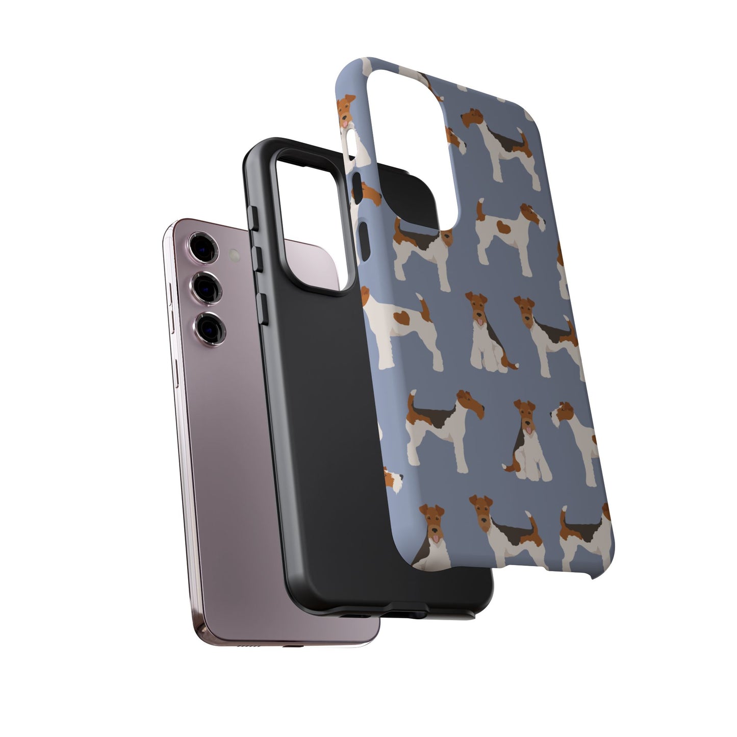 Wire Fox Terrier Lover Tough Case - Stylish Phone Case Featuring Playful Fox Terriers